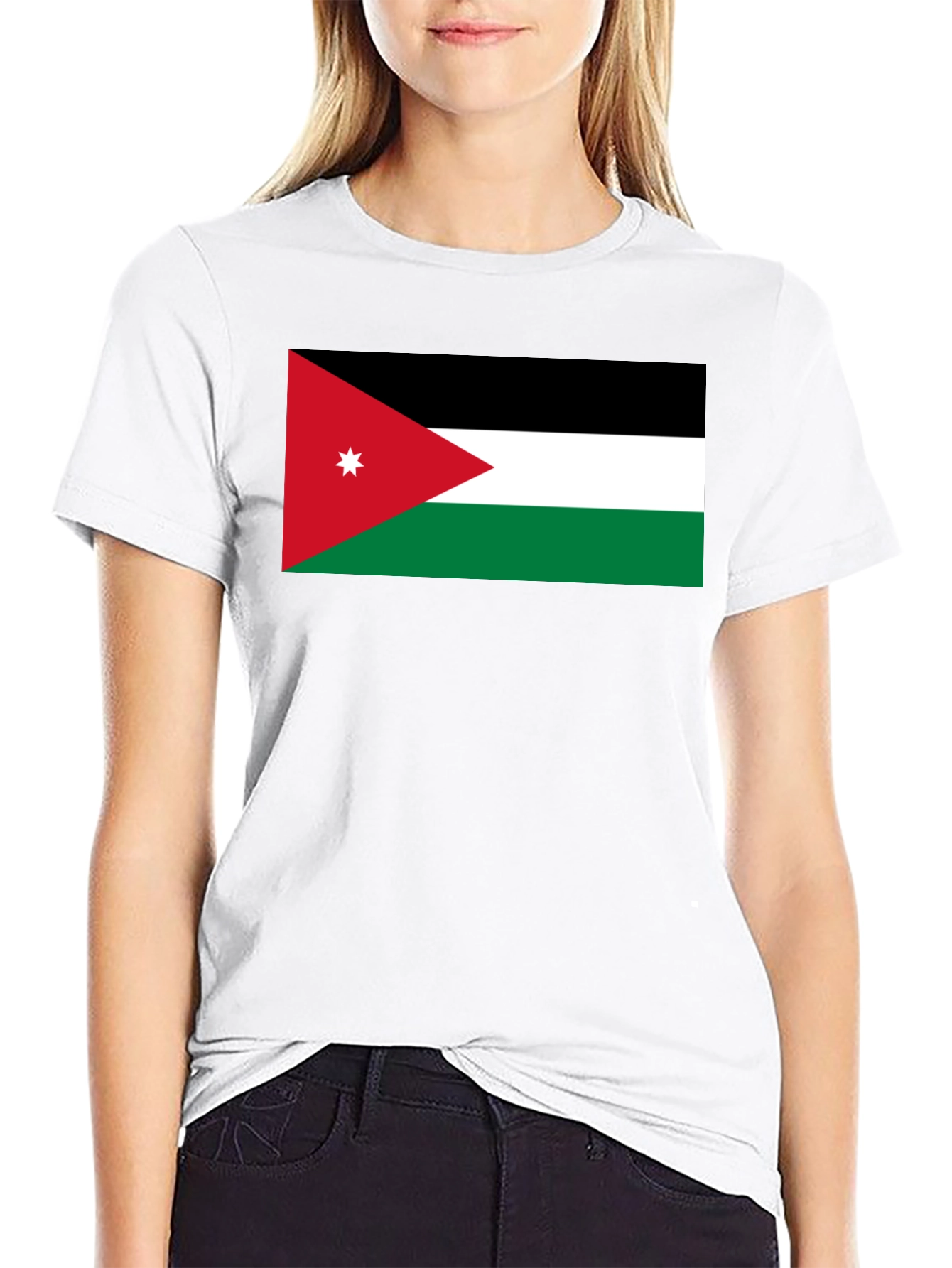 Jordan Flag Graphic T-Shirt - Black Casual Tee