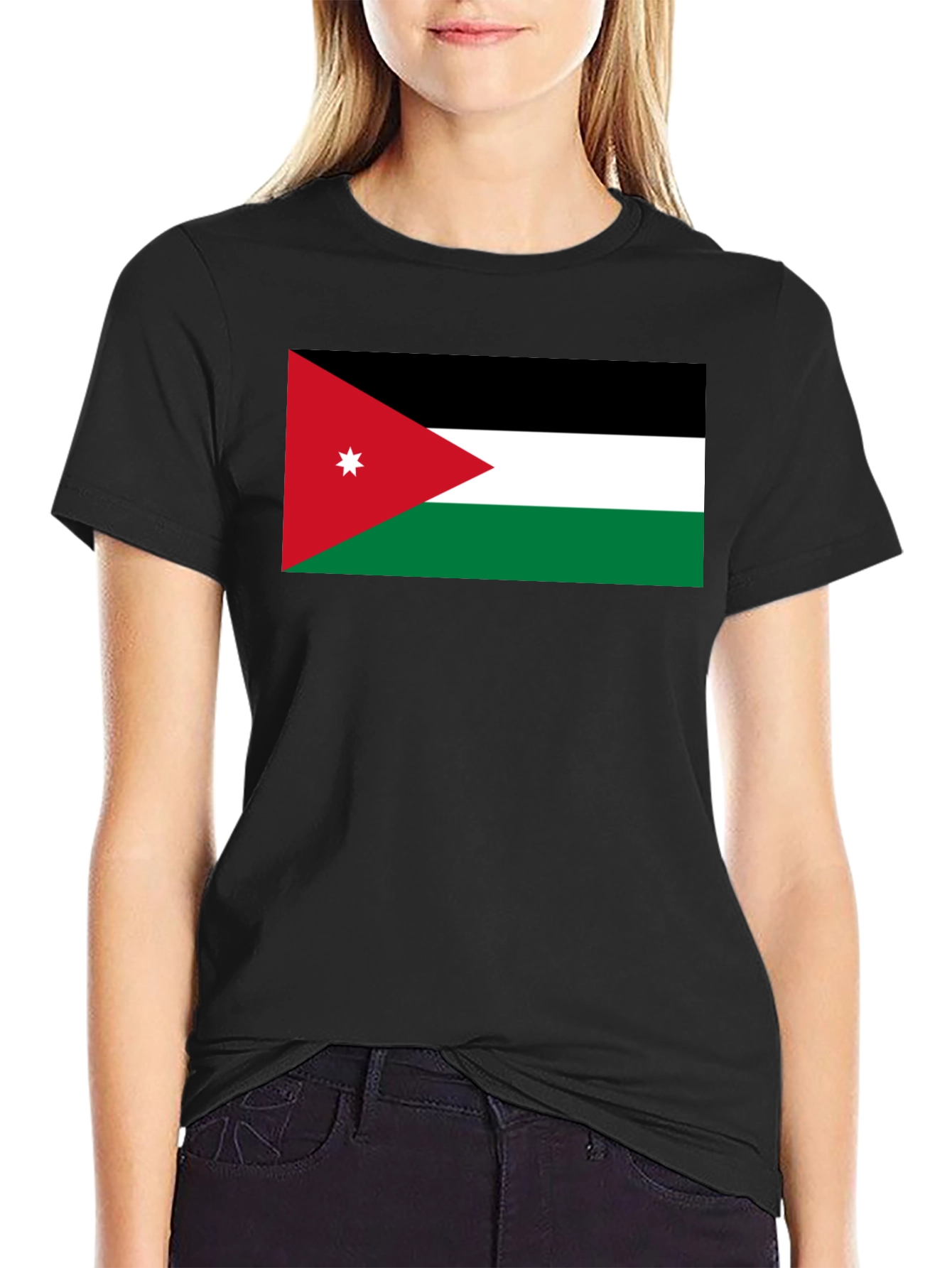 Jordan Flag Graphic T-Shirt - Black Casual Tee