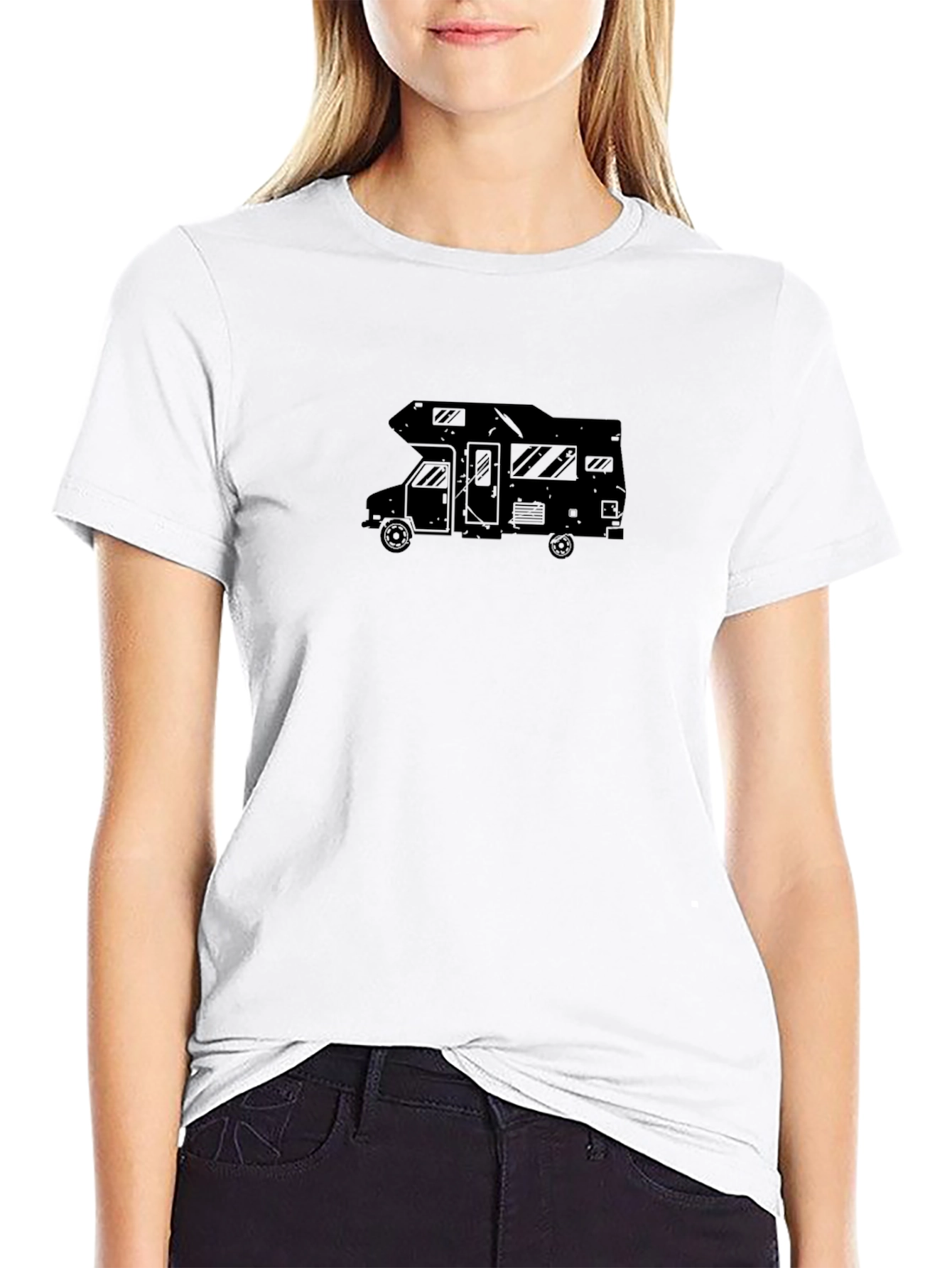 Camper Graphic T-Shirt - Black - Adventure Ready