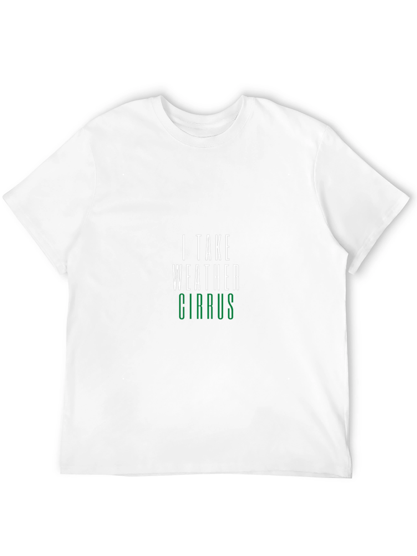 I Take Weather Cirrus Black T-Shirt