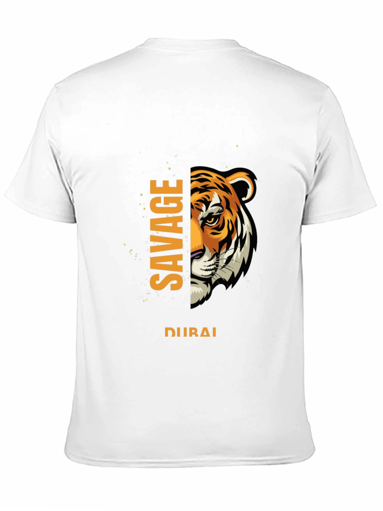 Savage Dubai Tiger Graphic Tee - Black