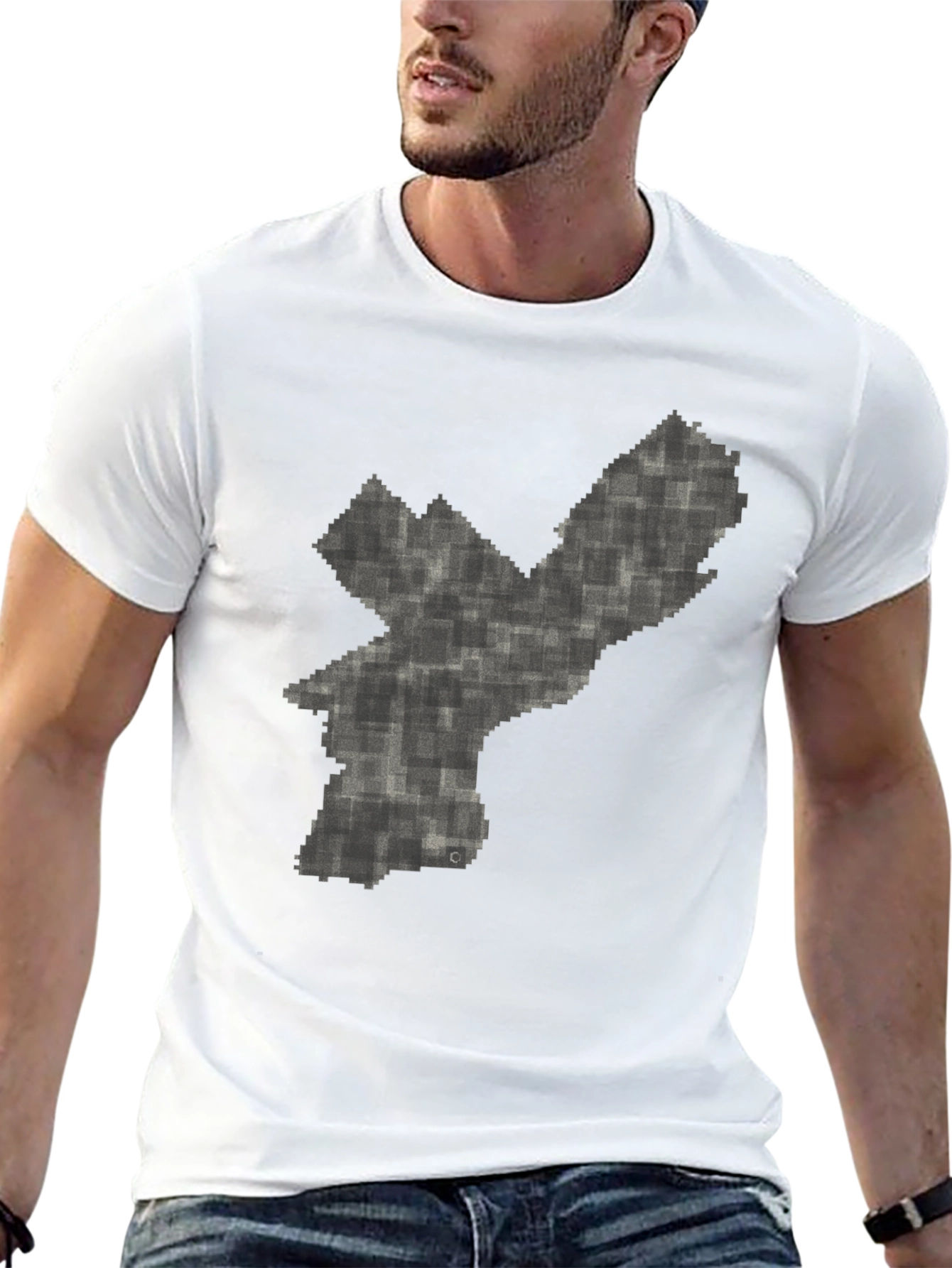 Philadelphia Pixelated Map Graphic T-Shirt