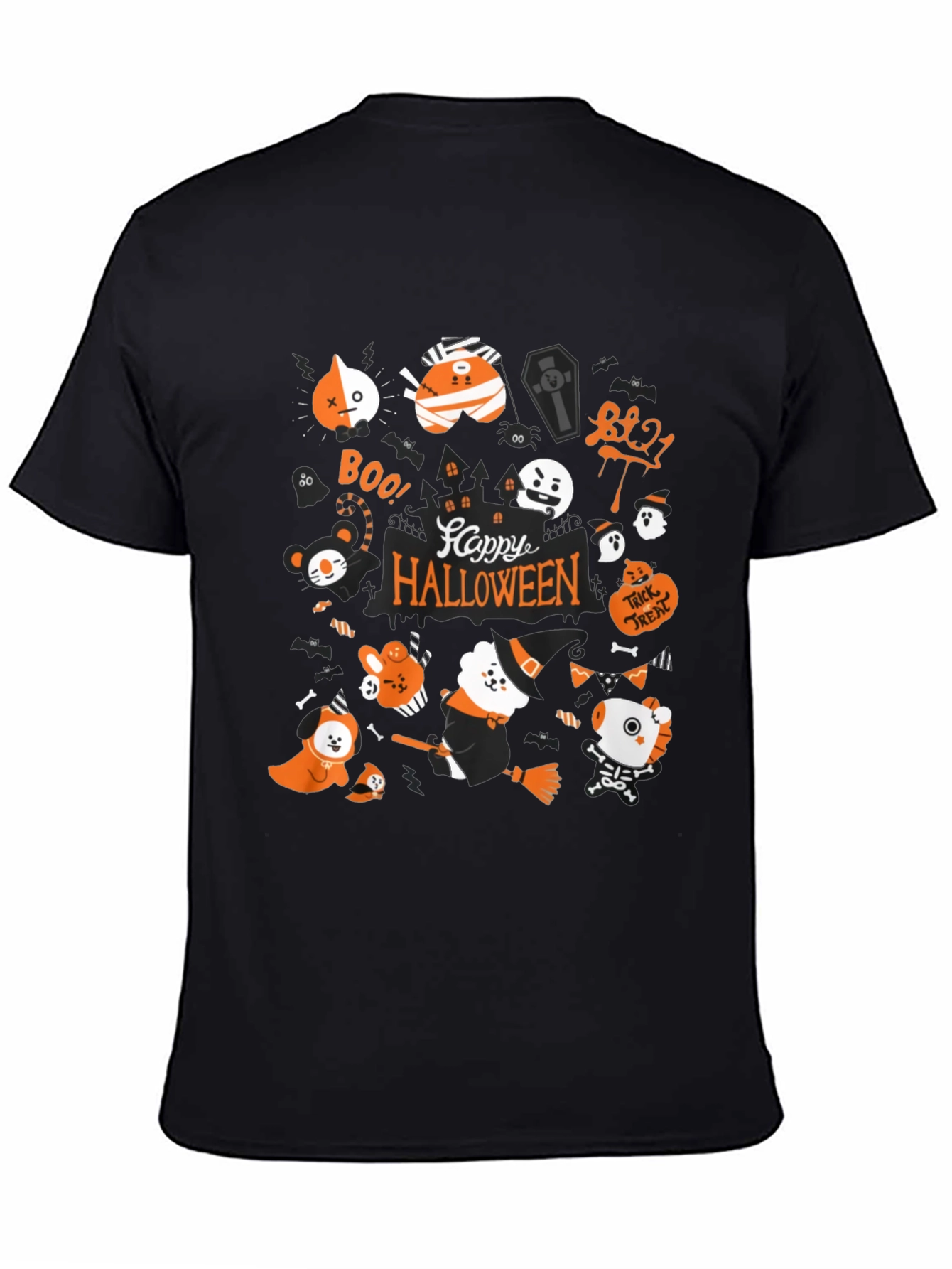 Halloween BT21 Graphic Tee - Spooky Cute!