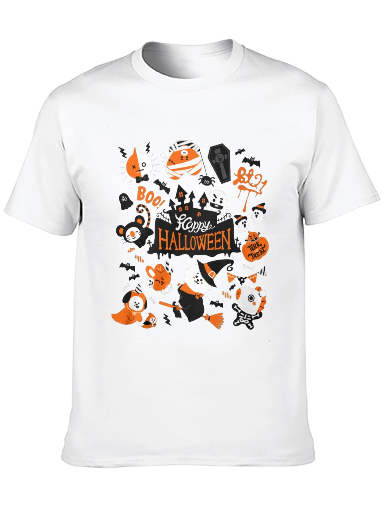 Halloween BT21 Graphic Tee - Spooky Cute!