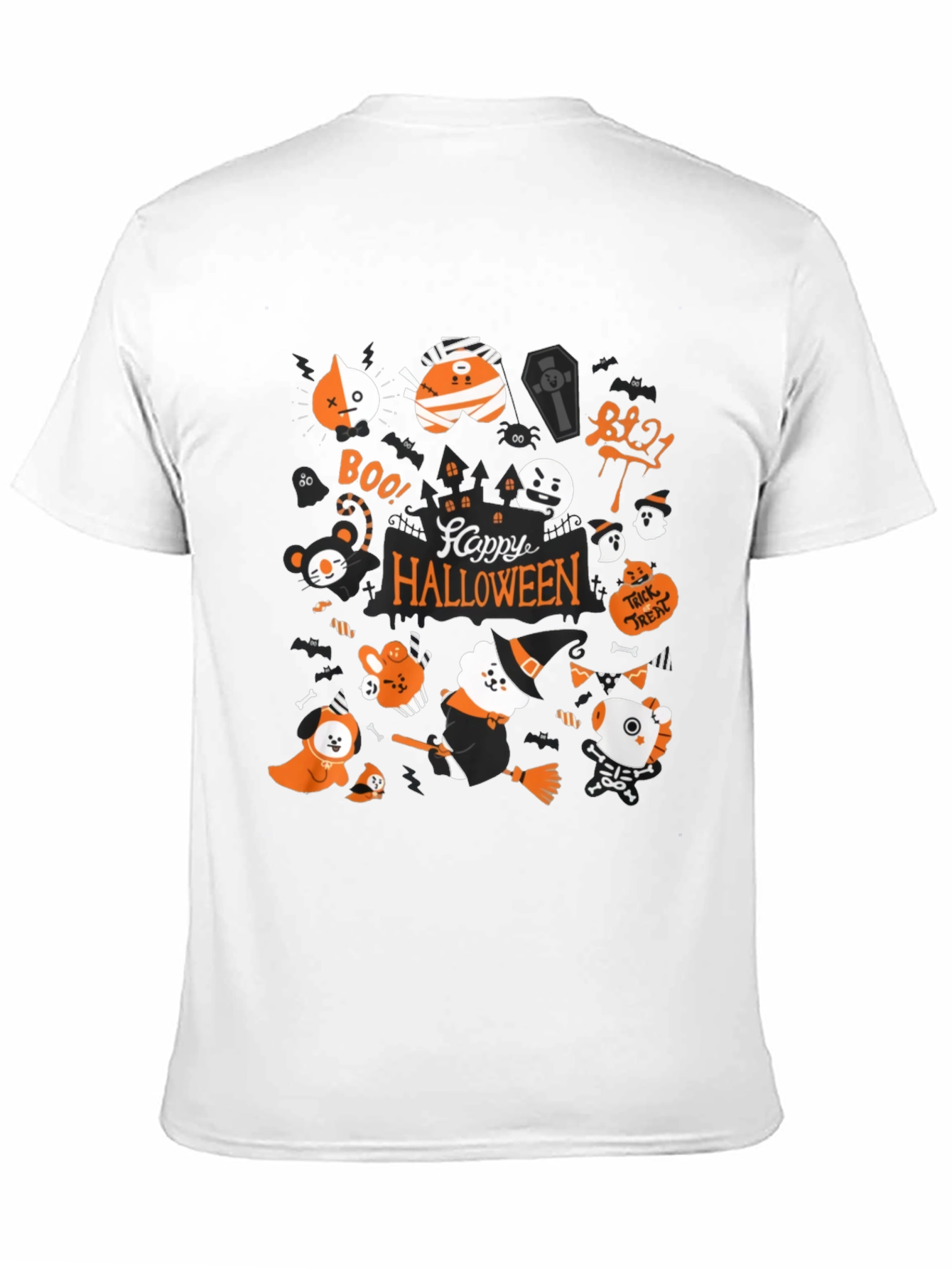 Halloween BT21 Graphic Tee - Spooky Cute!