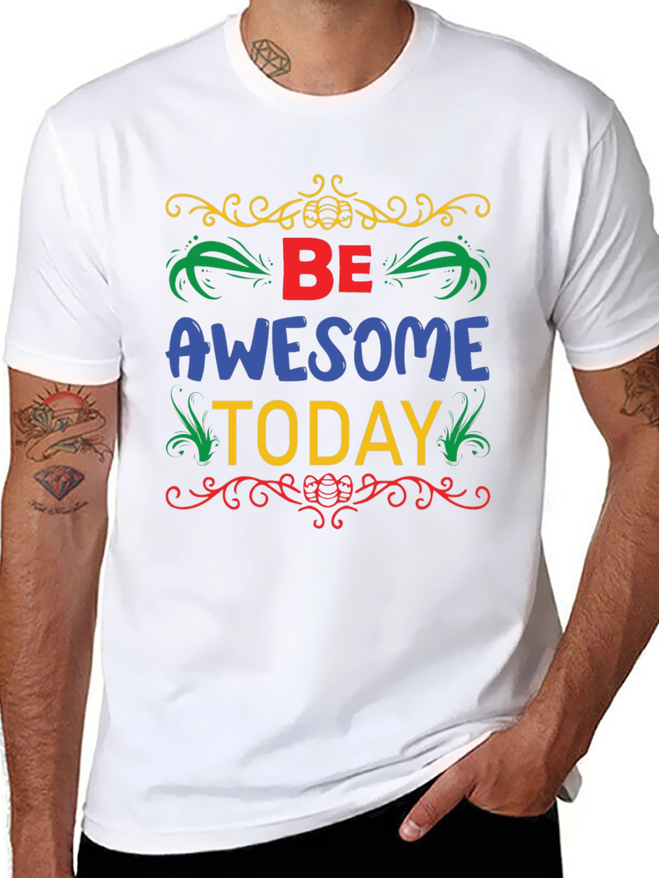 Be Awesome Today T-Shirt - Stylish Graphic Tee
