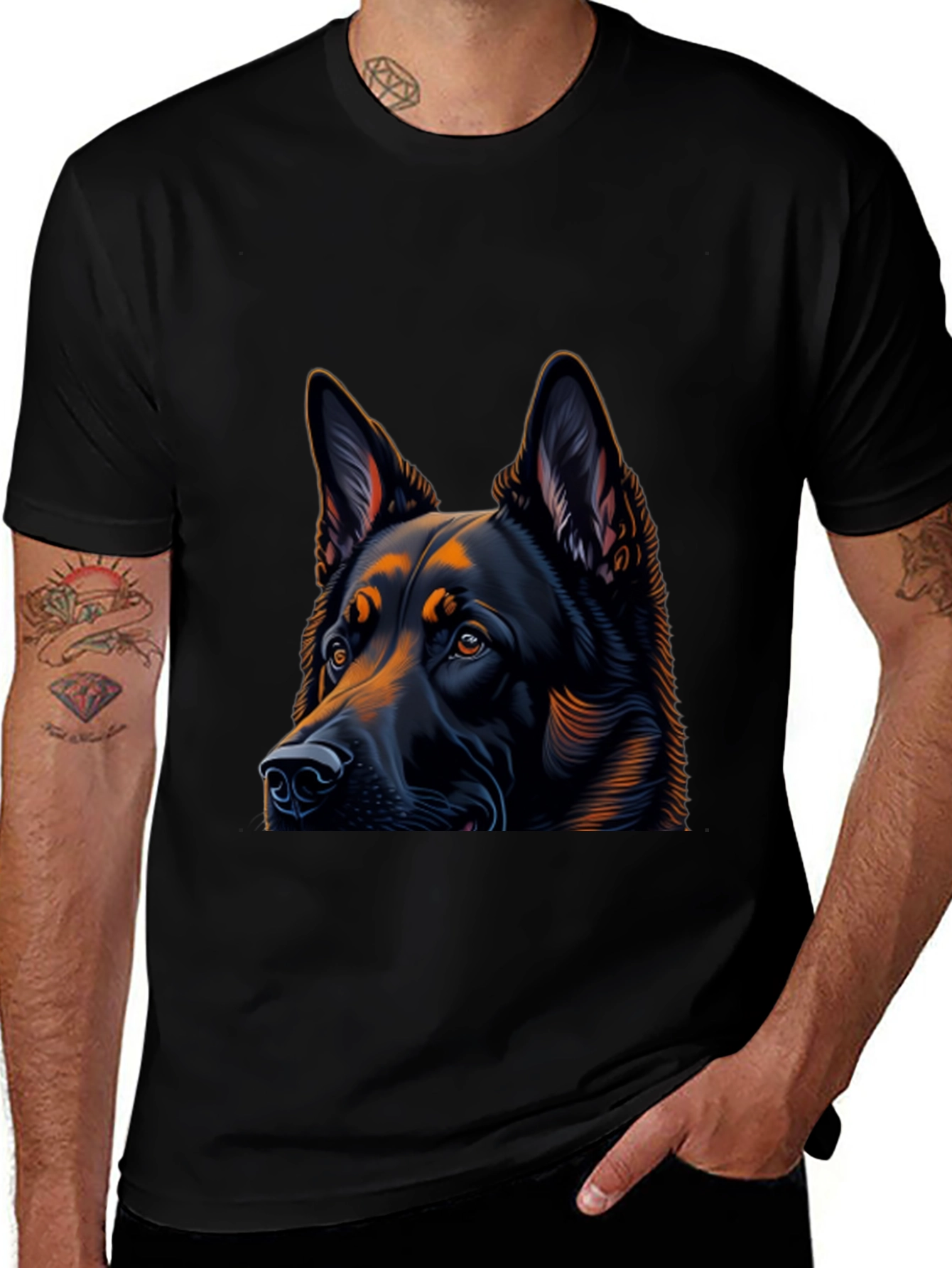 German Shepherd Graphic T-Shirt