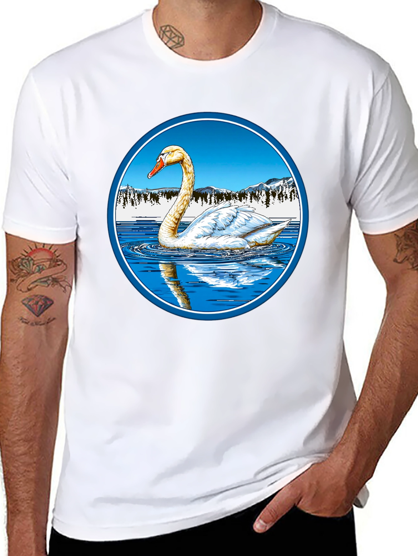 Swan Lake T-Shirt - Mens Graphic Tee
