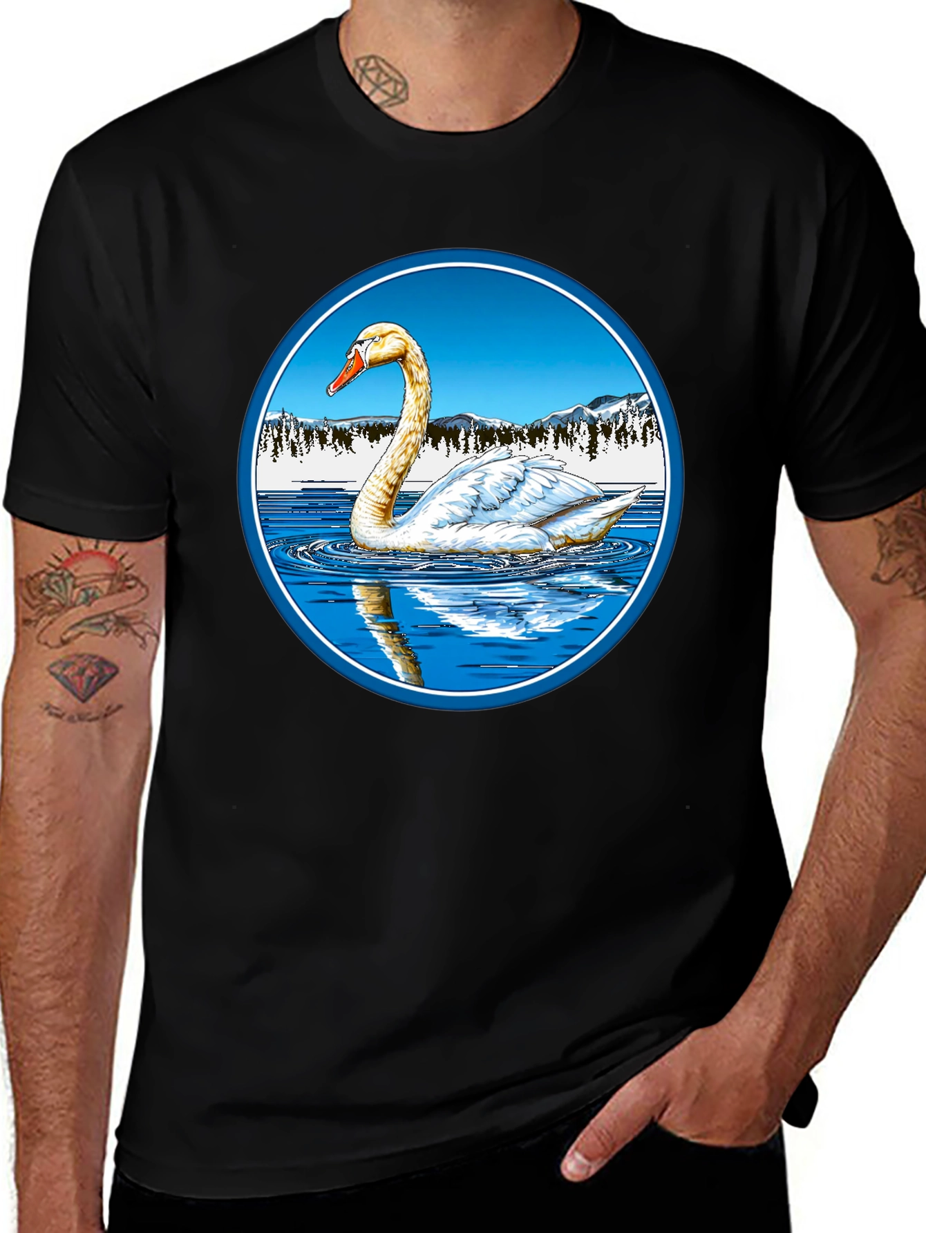 Swan Lake T-Shirt - Mens Graphic Tee