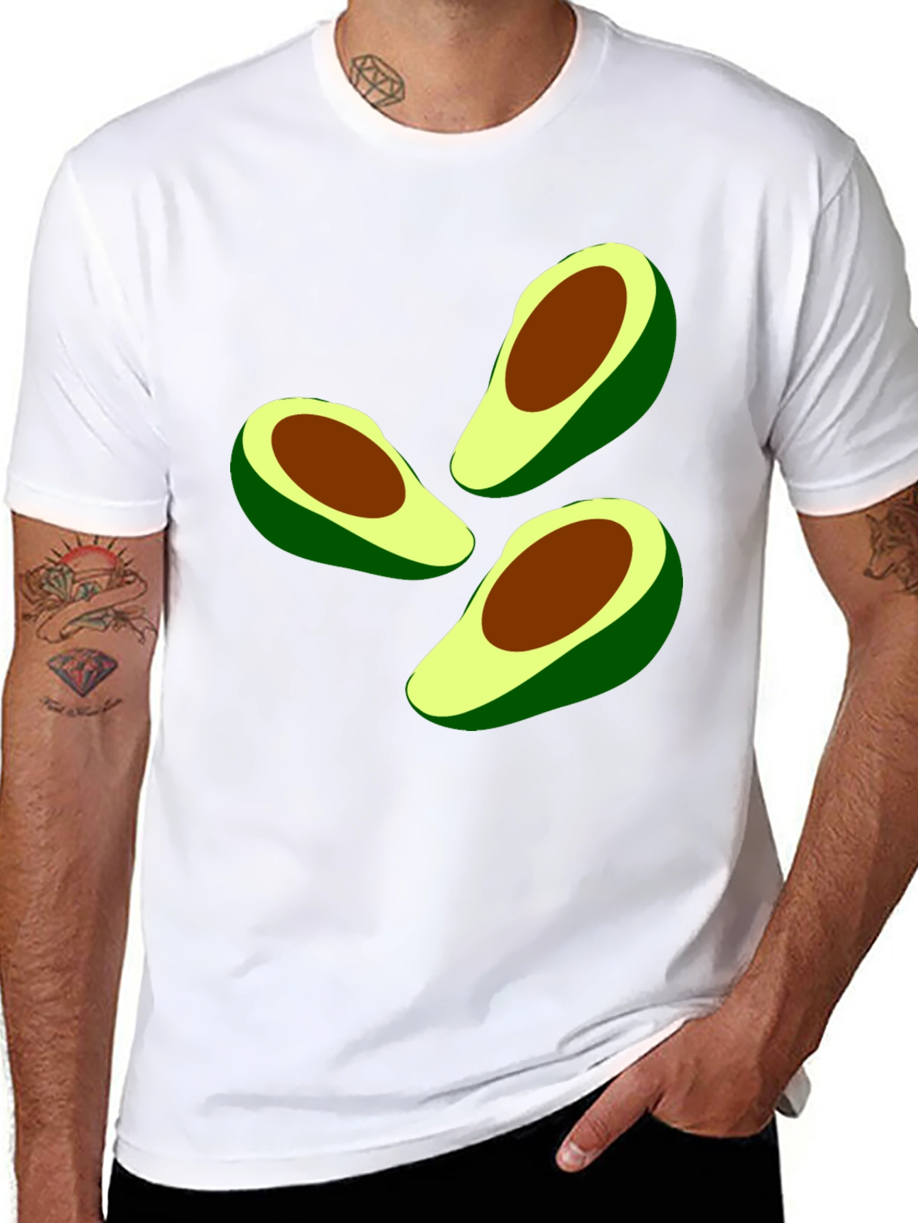 Avocado Graphic Tee - Casual Comfort