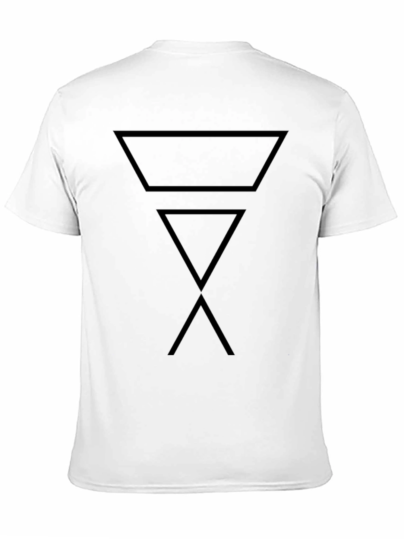 Geometric Design Black Tee