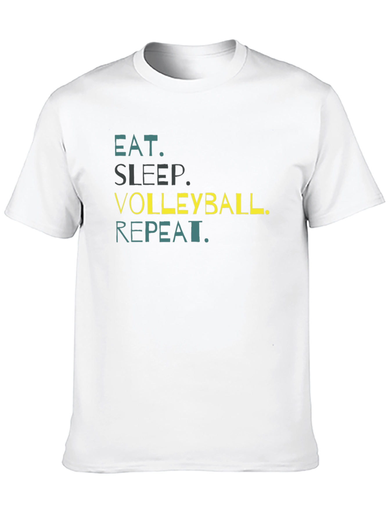 Eat Sleep Volleyball Repeat Black T-Shirt