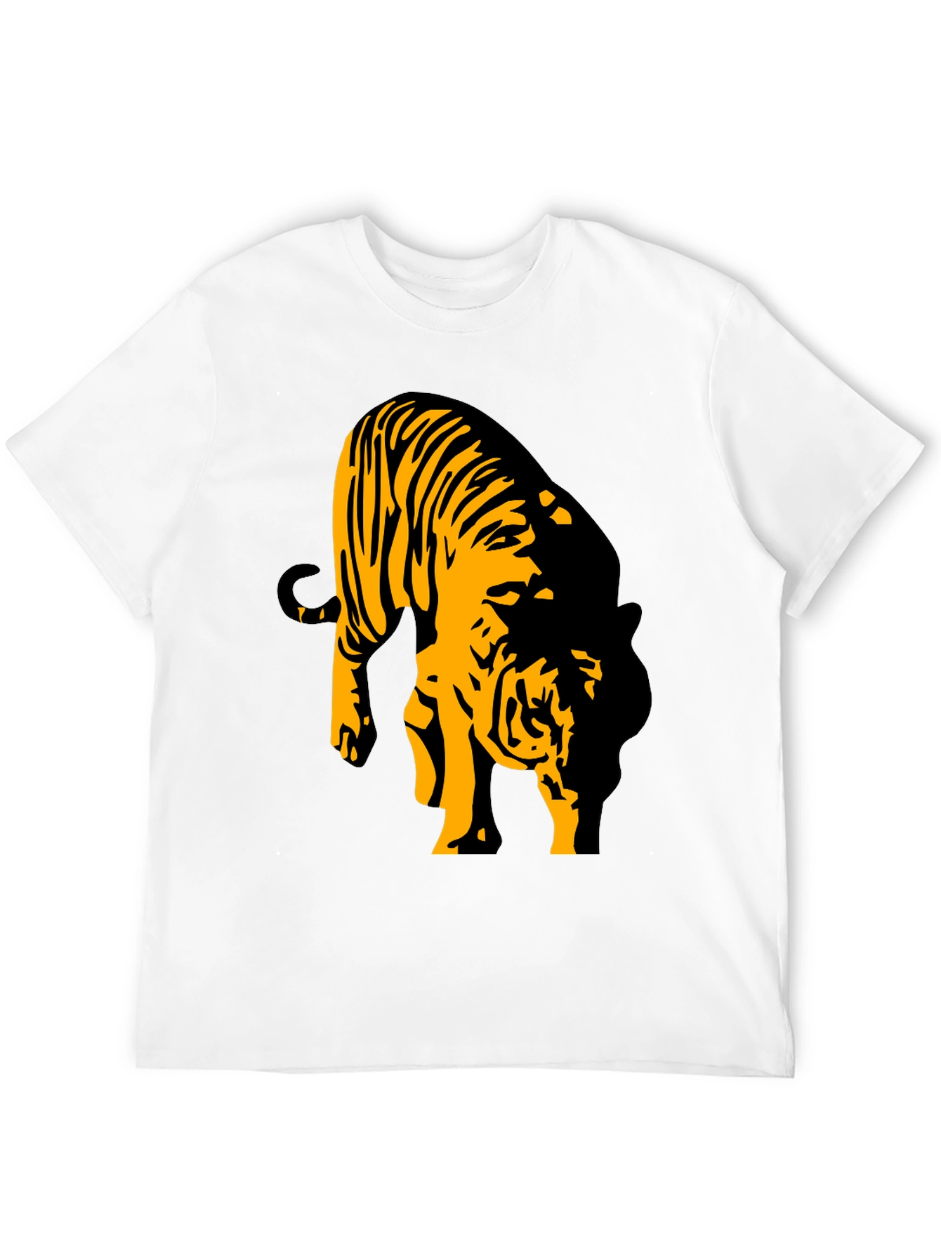 Black Tiger Graphic T-Shirt for Men