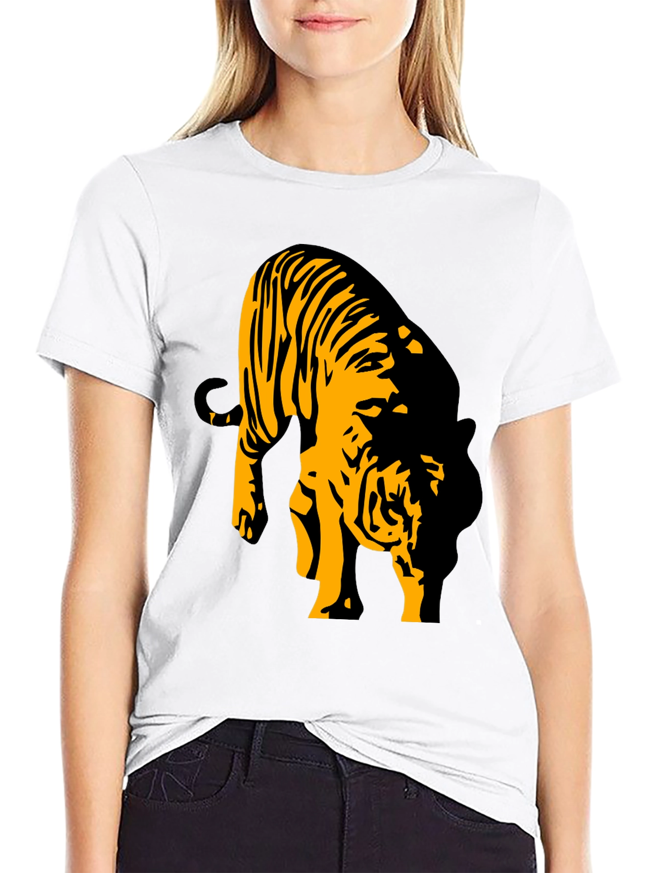 Black Tiger Graphic T-Shirt for Men