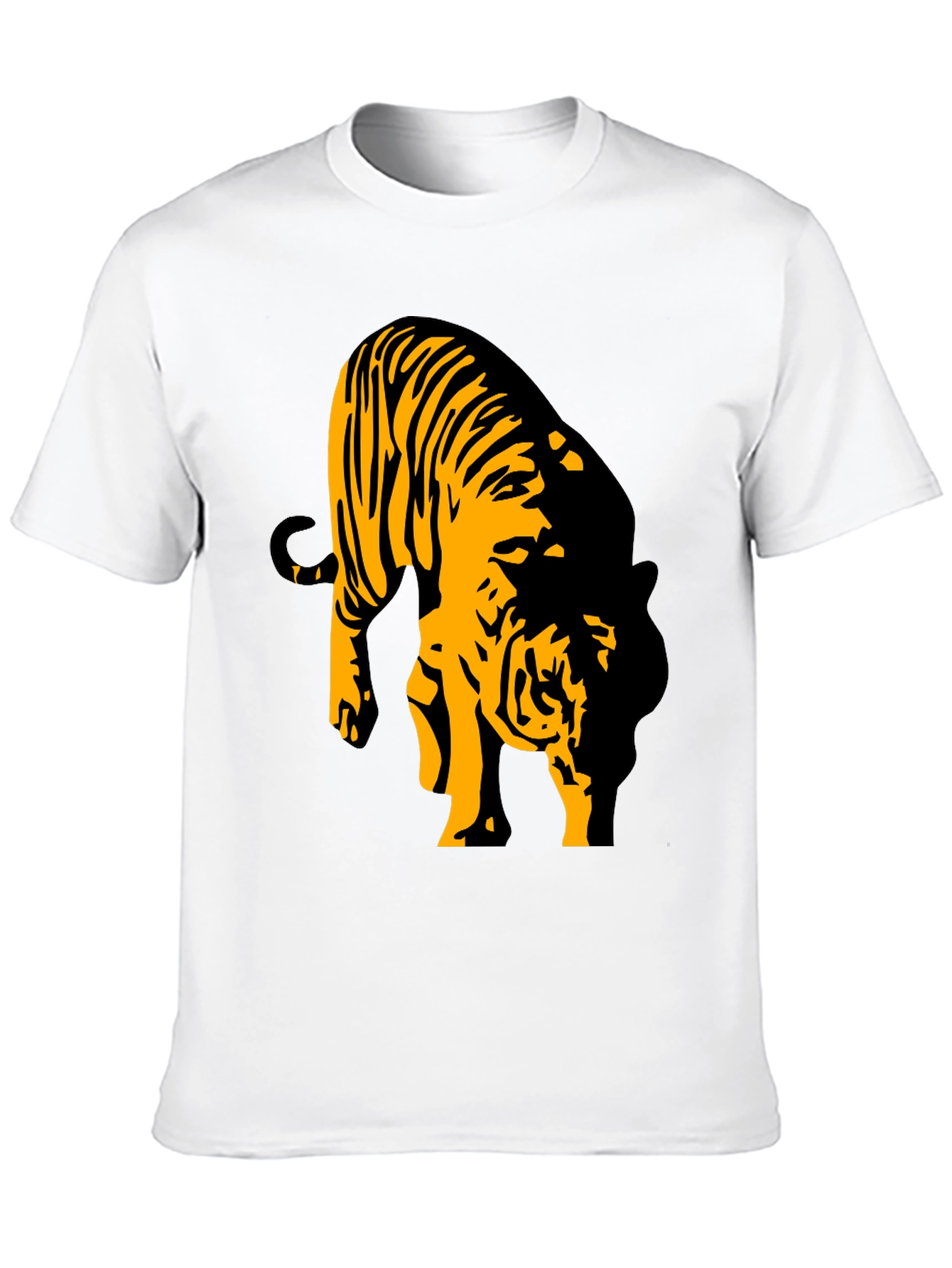 Black Tiger Graphic T-Shirt for Men