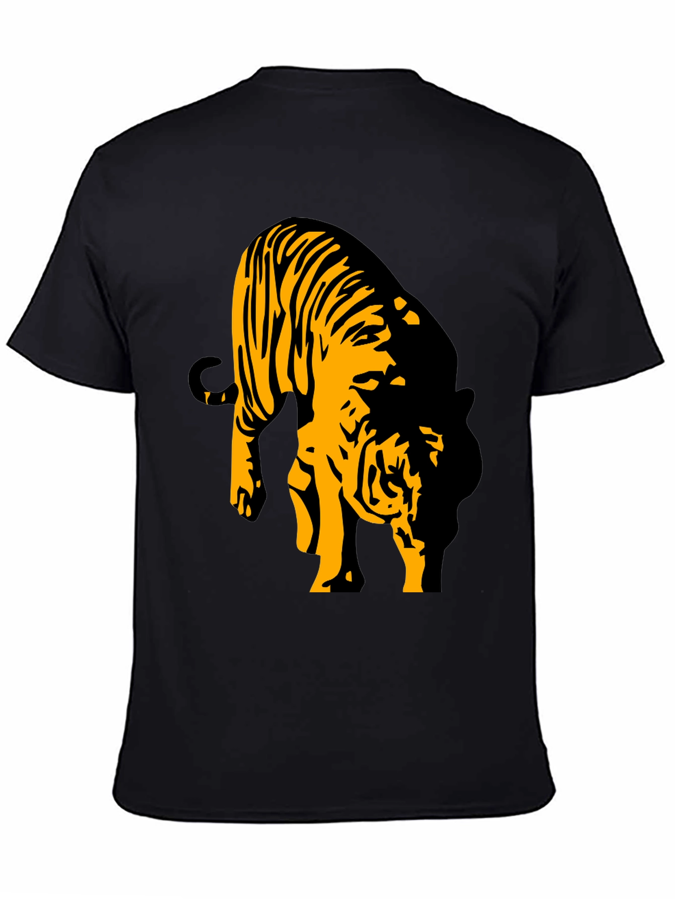 Black Tiger Graphic T-Shirt for Men