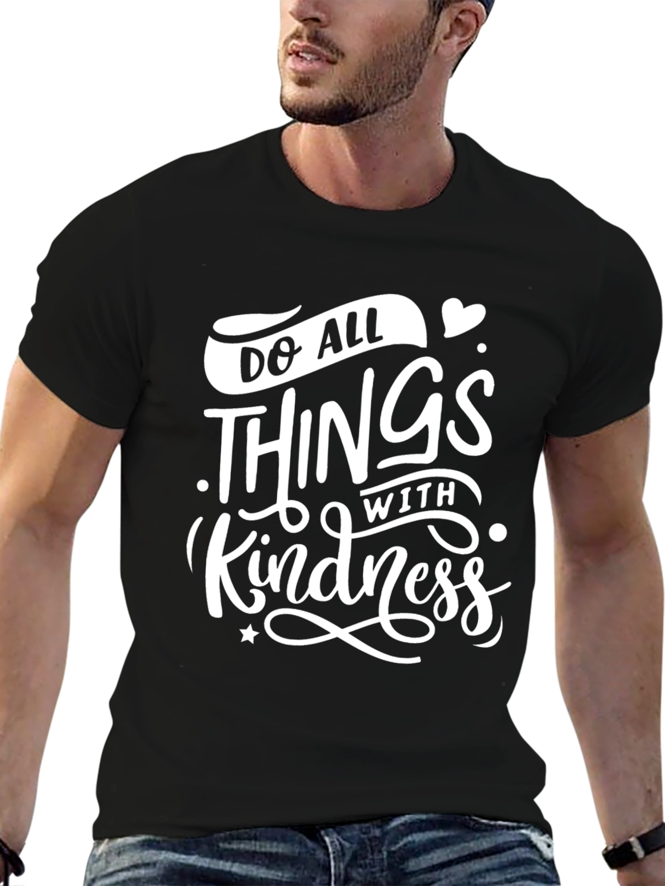 Do All Things With Kindness Black T-Shirt