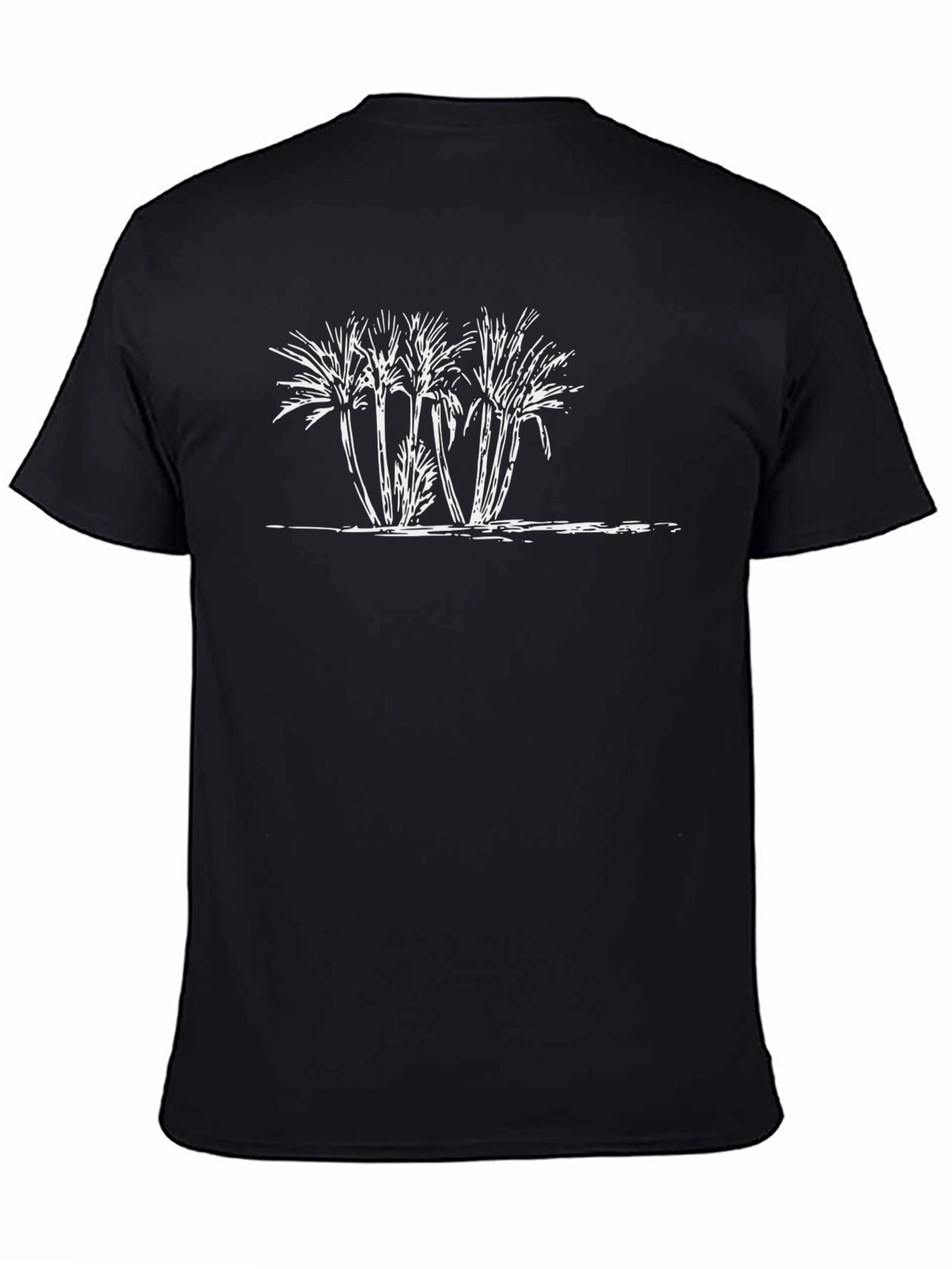 Palm Tree Graphic Black T-Shirt