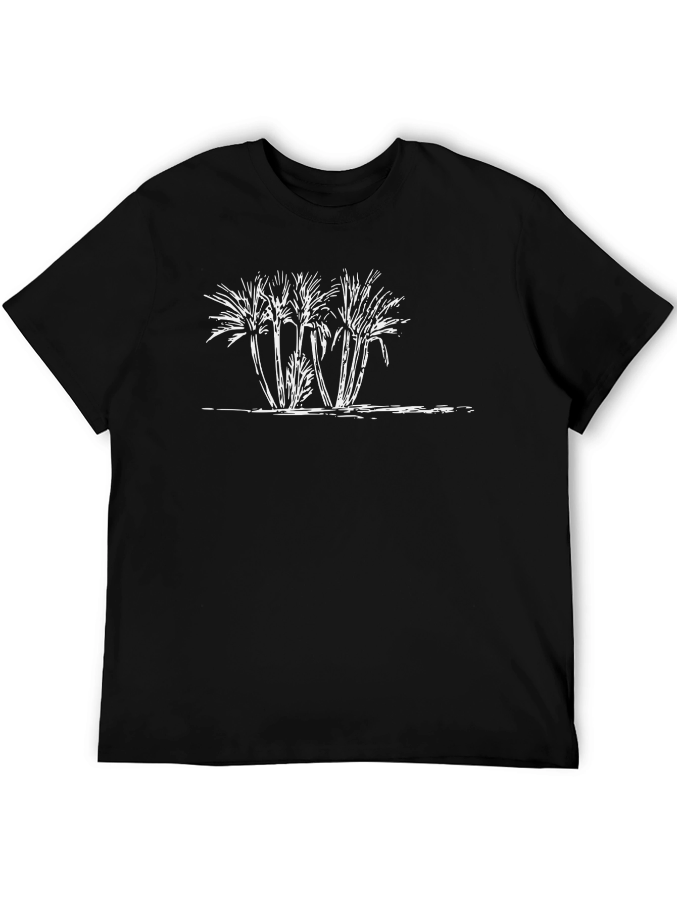 Palm Tree Graphic Black T-Shirt