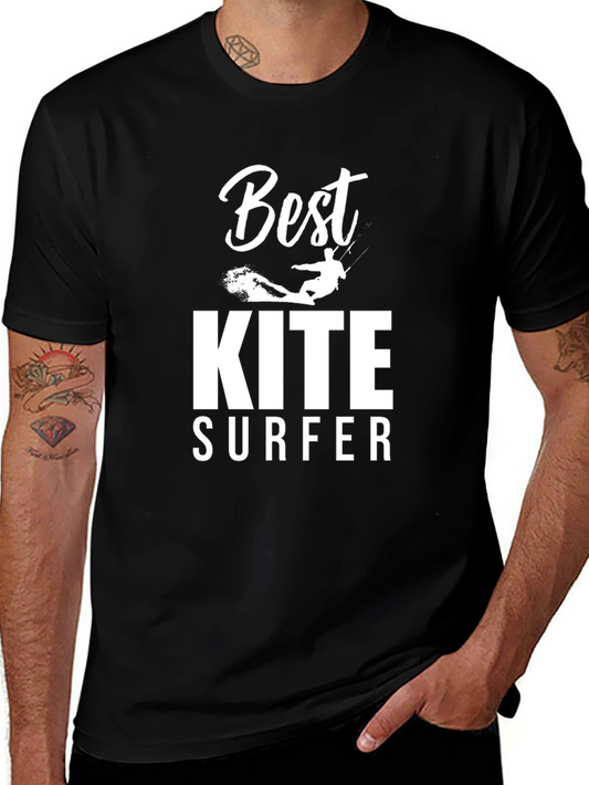 Best Kite Surfer Black T-Shirt