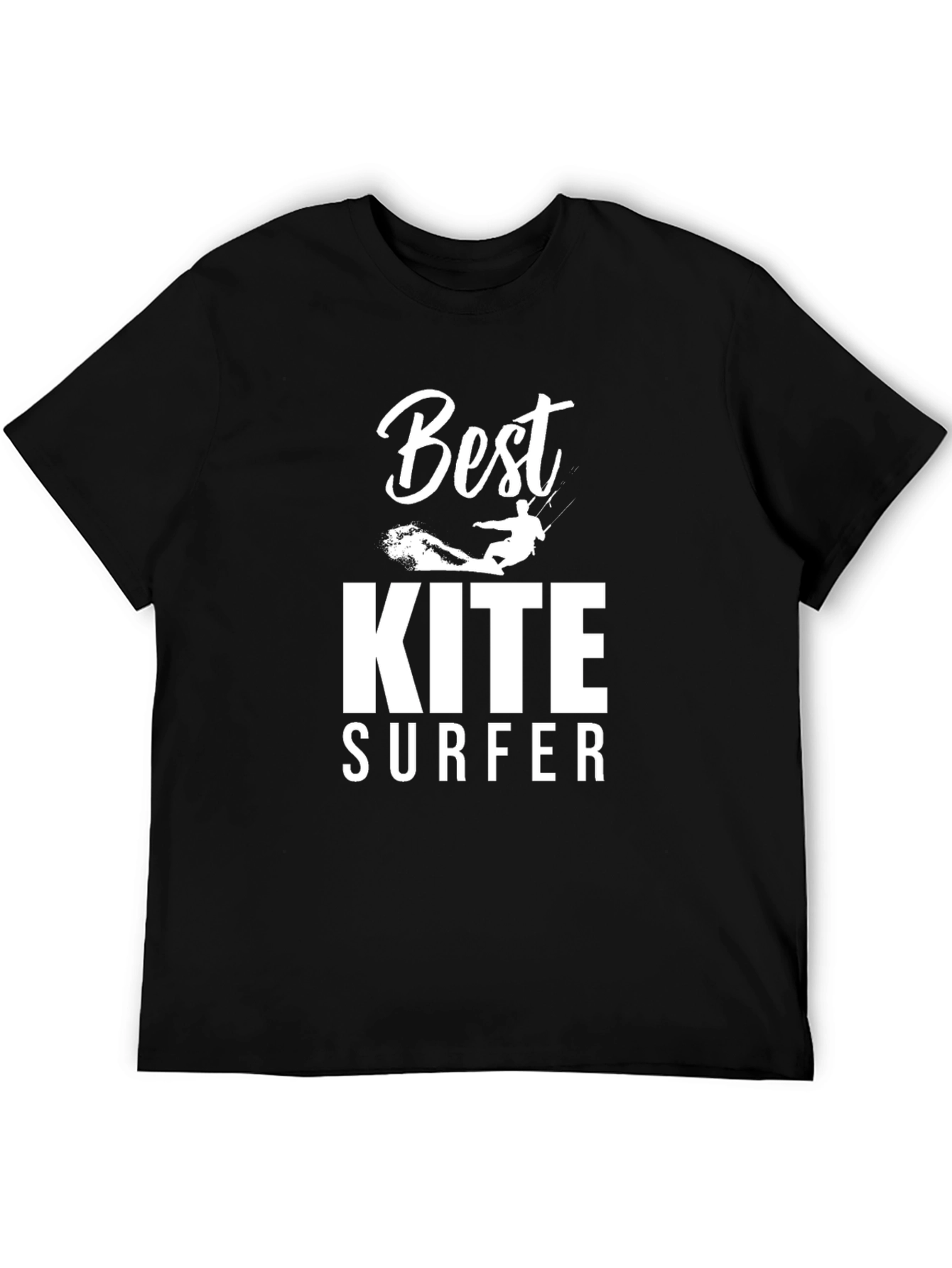 Best Kite Surfer Black T-Shirt