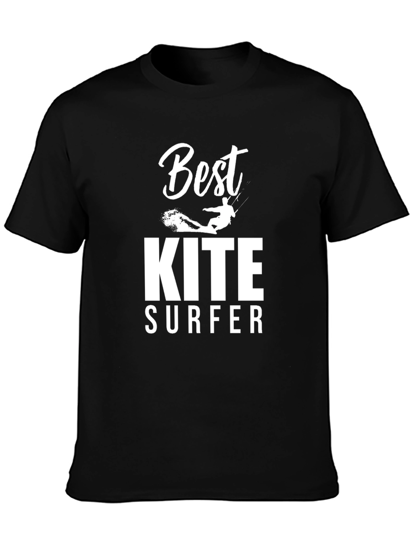 Best Kite Surfer Black T-Shirt