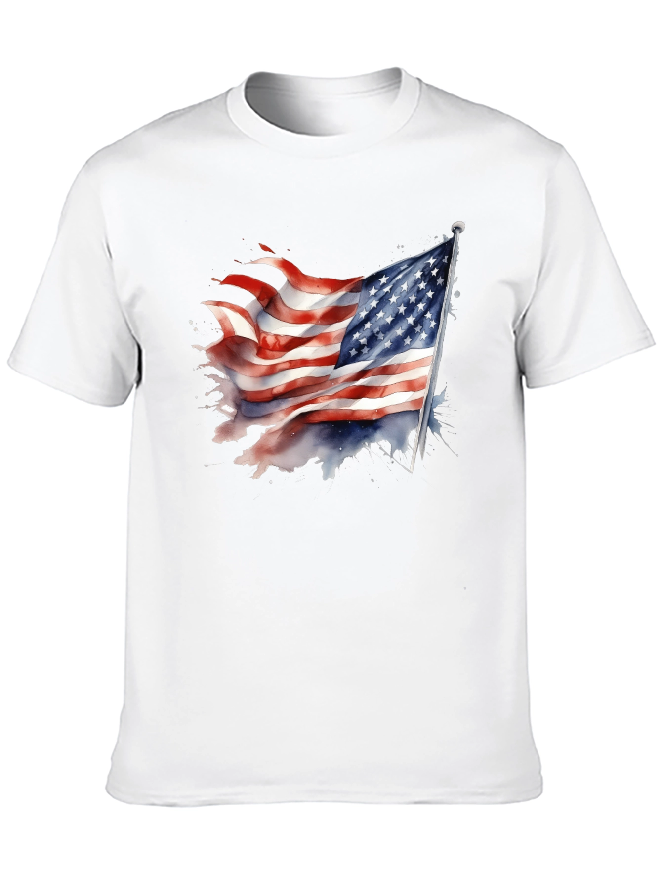 USA Flag Graphic Tee - Patriotic T-Shirt