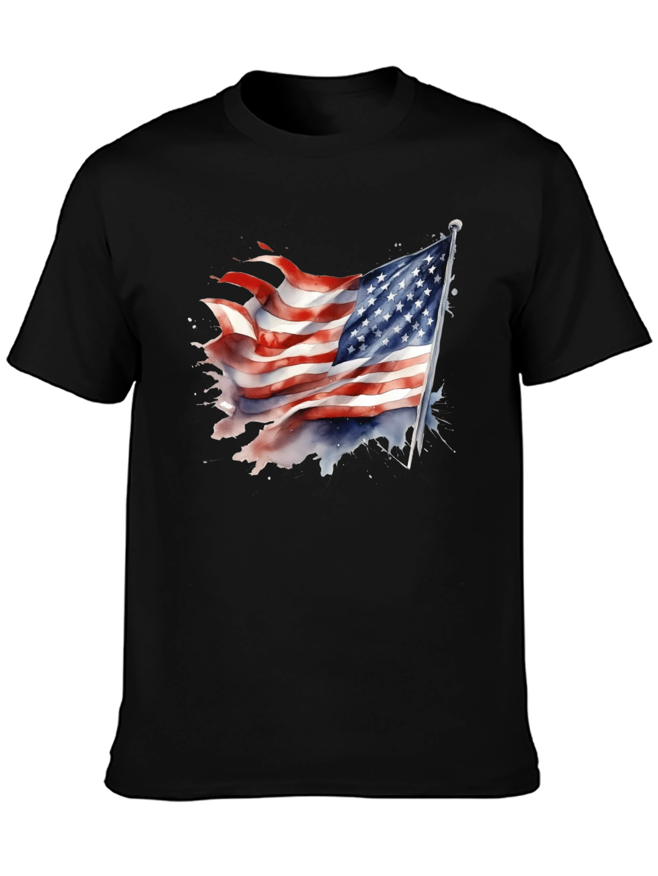 USA Flag Graphic Tee - Patriotic T-Shirt