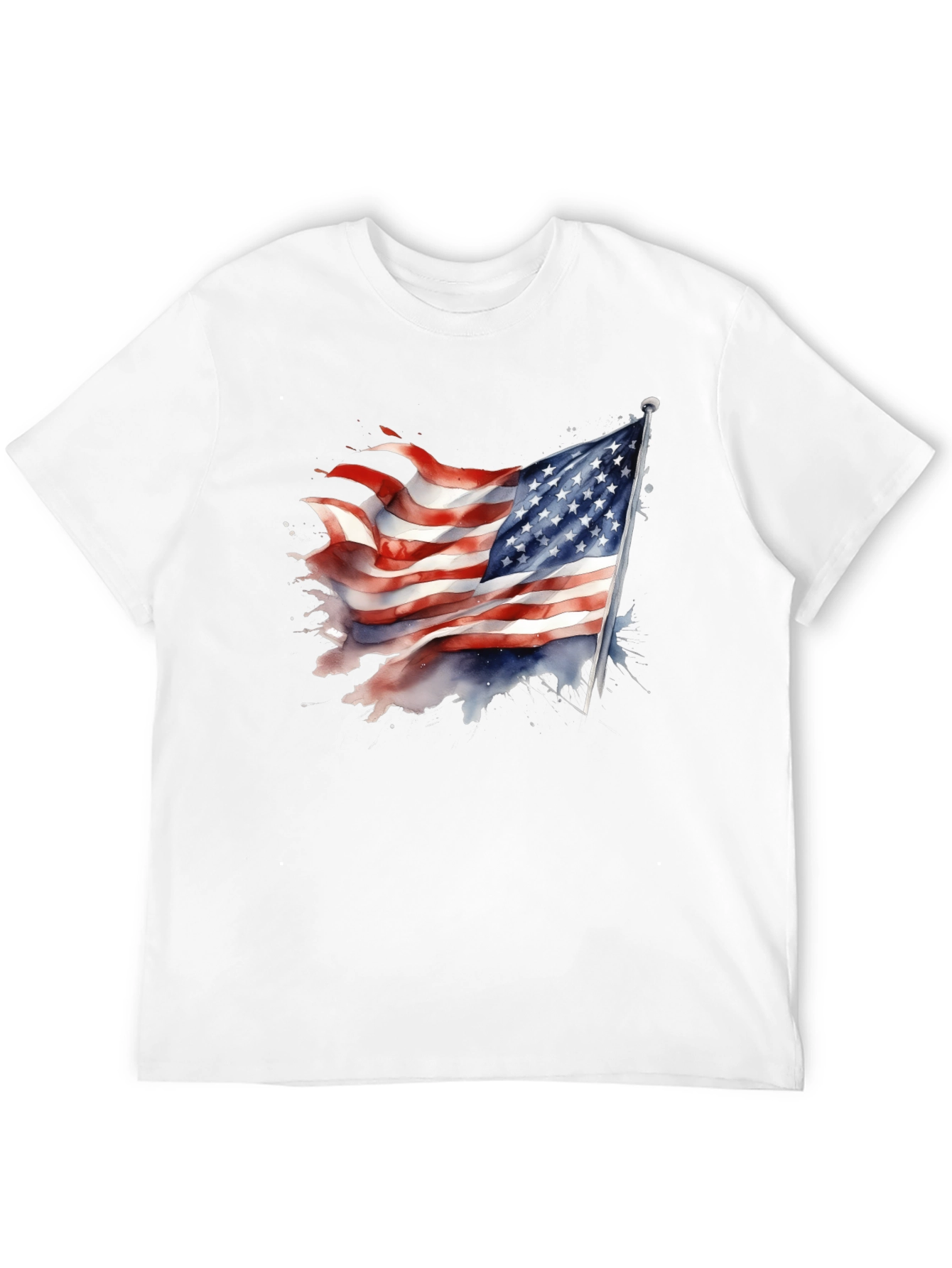 USA Flag Graphic Tee - Patriotic T-Shirt
