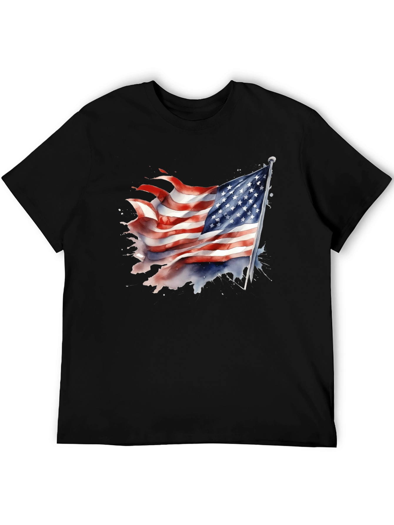 USA Flag Graphic Tee - Patriotic T-Shirt