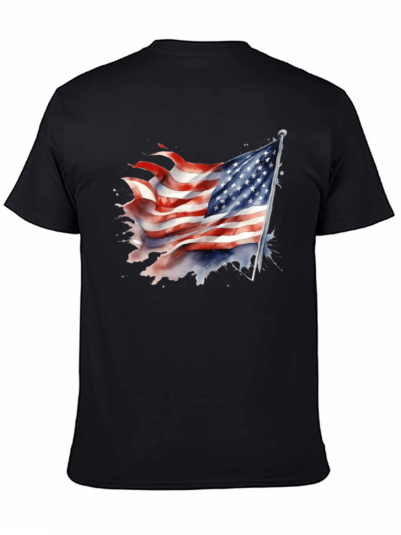 USA Flag Graphic Tee - Patriotic T-Shirt