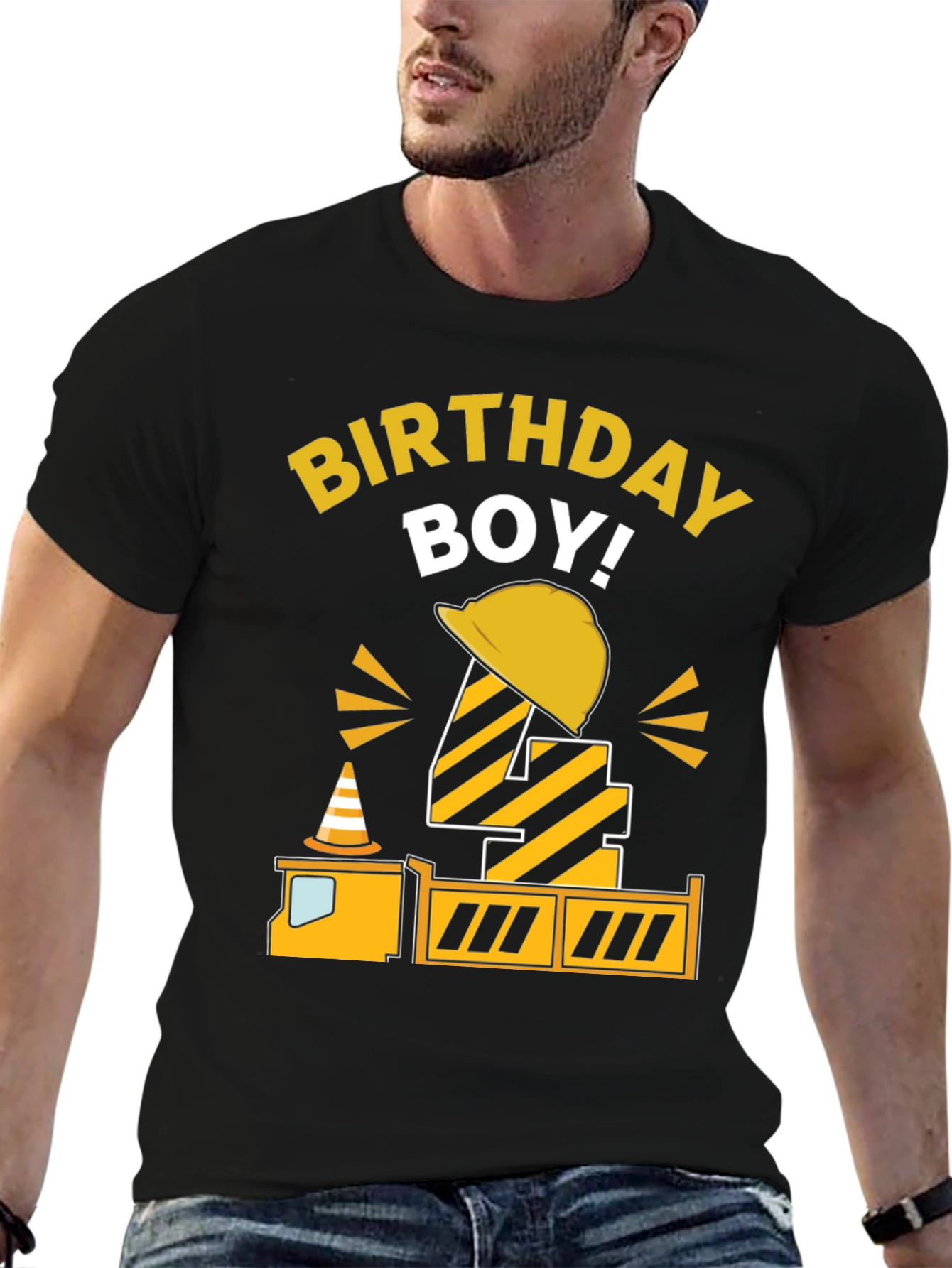 Birthday Boy Construction Theme Shirt