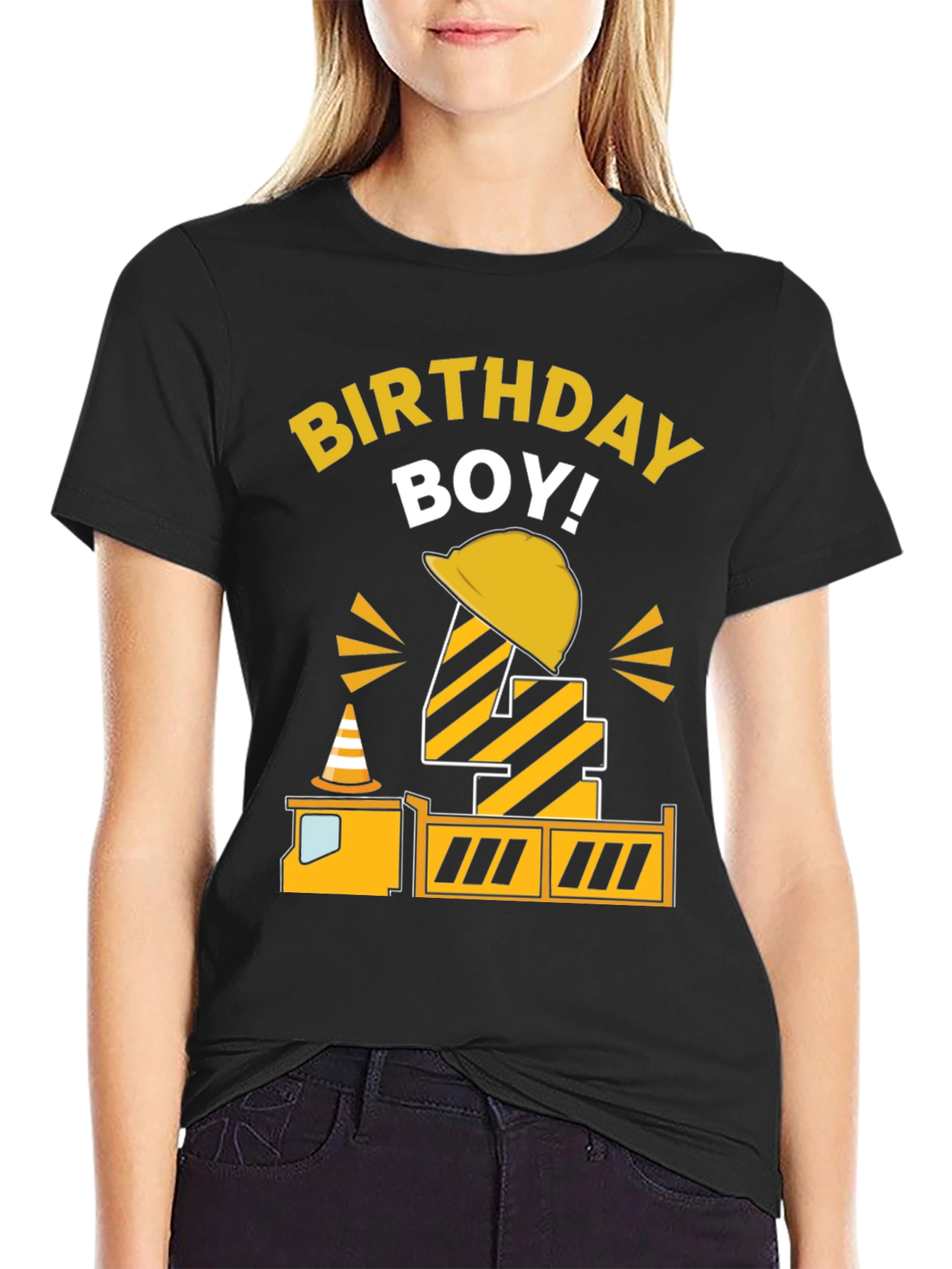 Birthday Boy Construction Theme Shirt