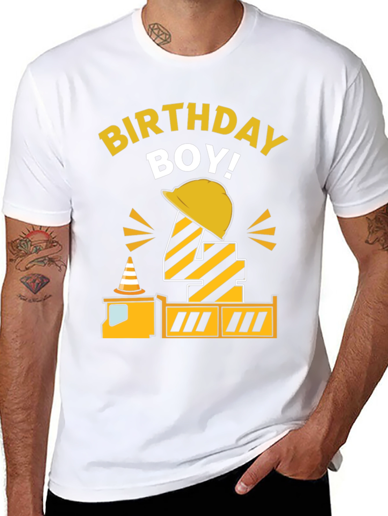 Birthday Boy Construction Theme Shirt