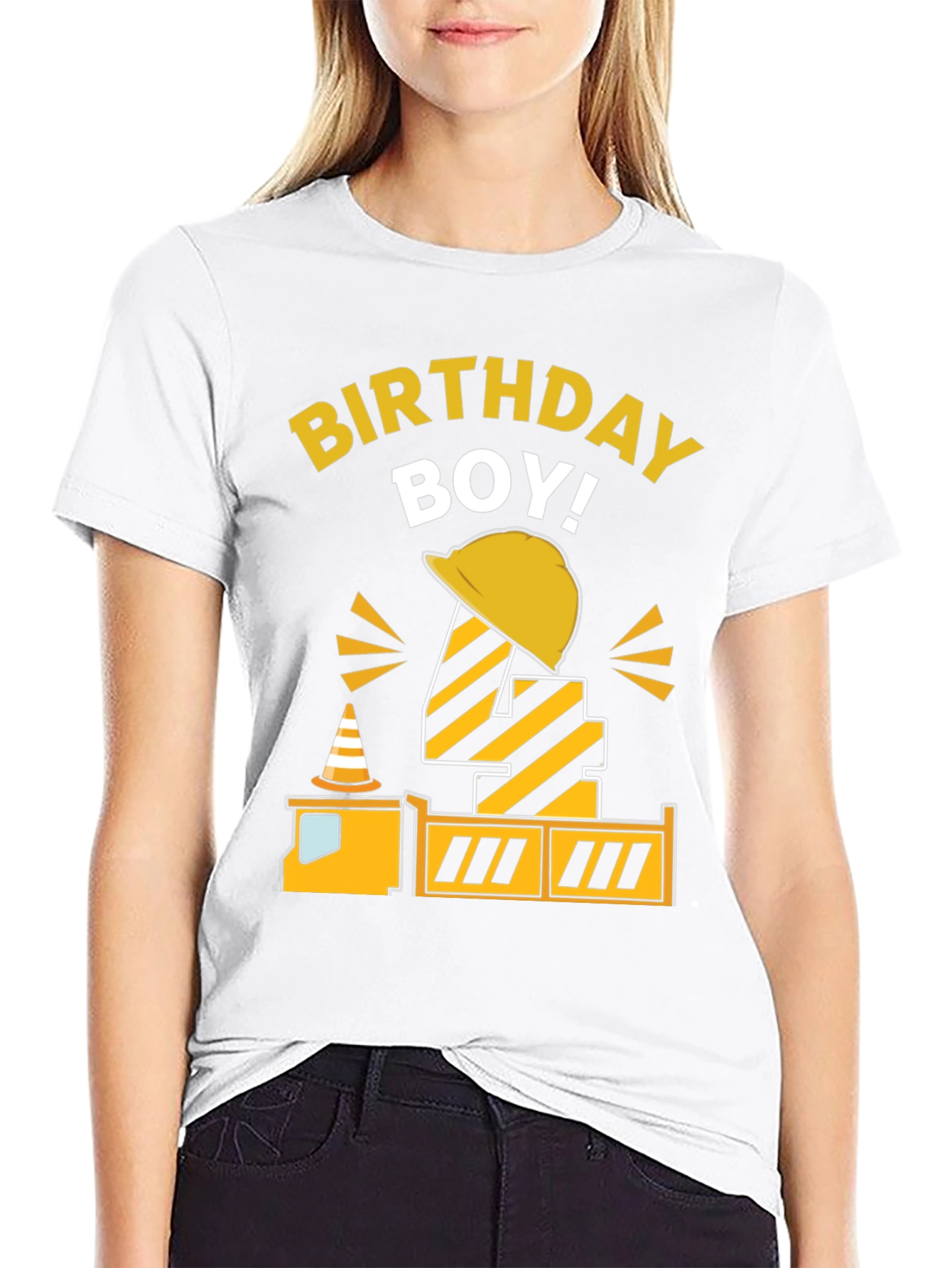 Birthday Boy Construction Theme Shirt