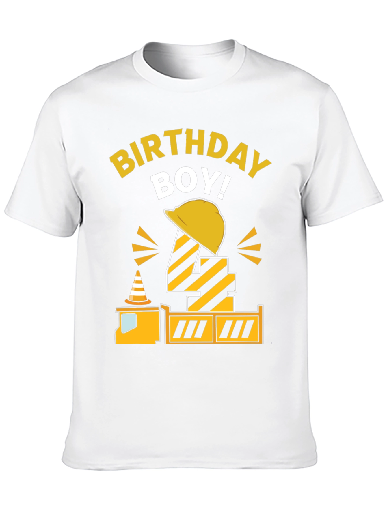 Birthday Boy Construction Theme Shirt