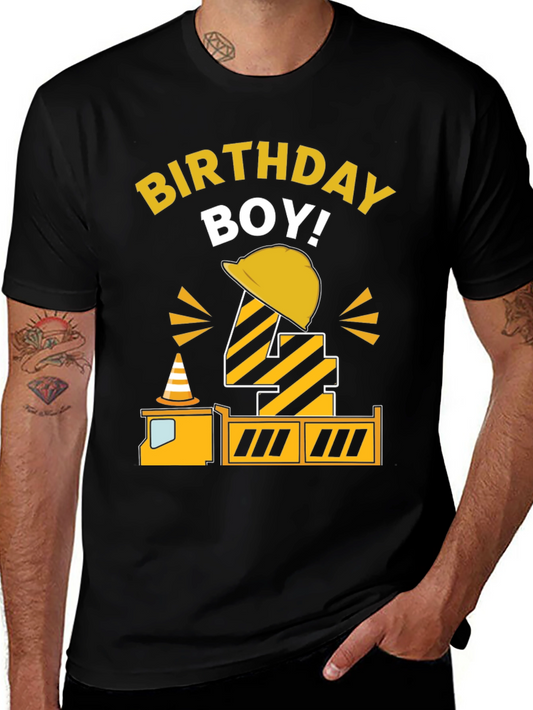 Birthday Boy Construction Theme Shirt