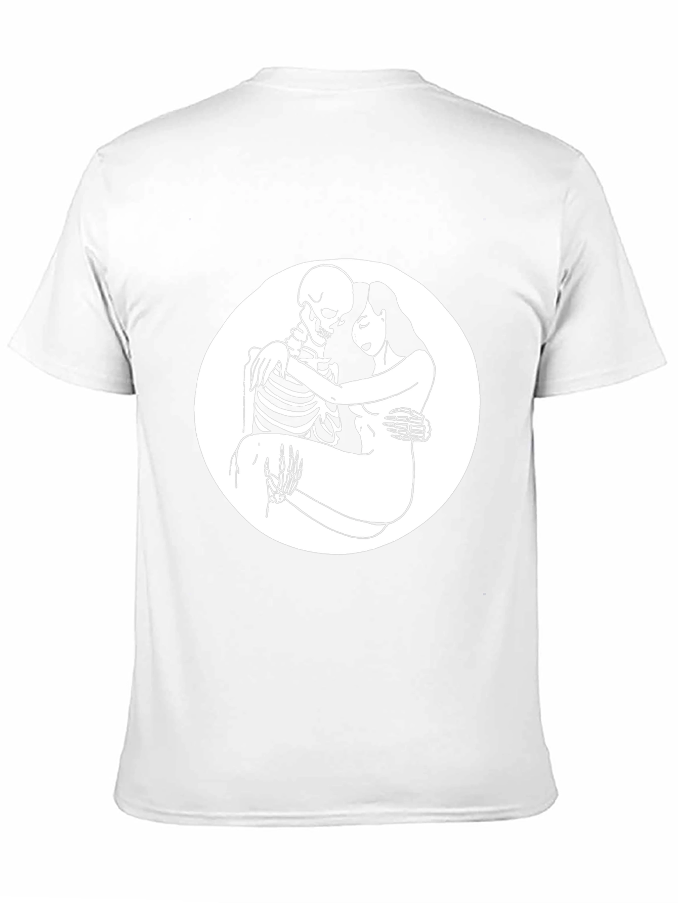 Embrace the Afterlife: Skeleton & Woman Graphic Tee