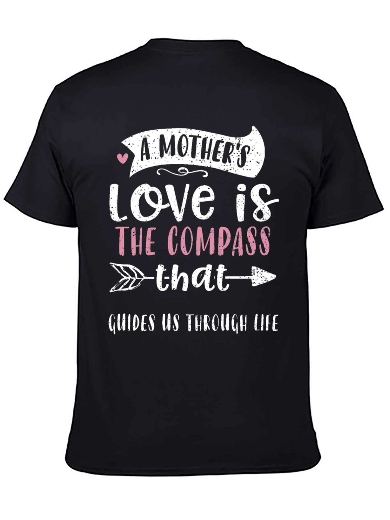 Mothers Love Compass Graphic Tee - Black