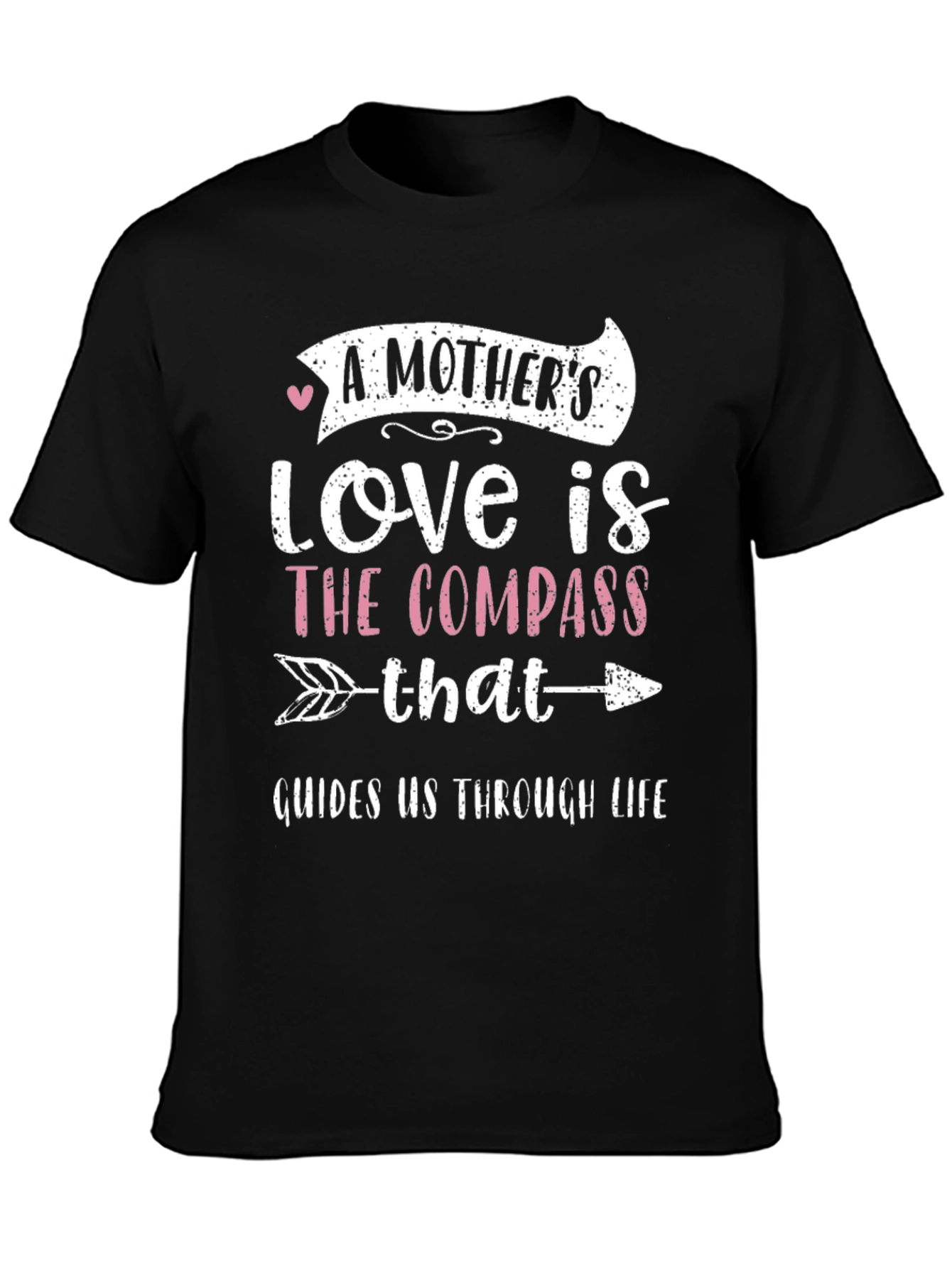 Mothers Love Compass Graphic Tee - Black