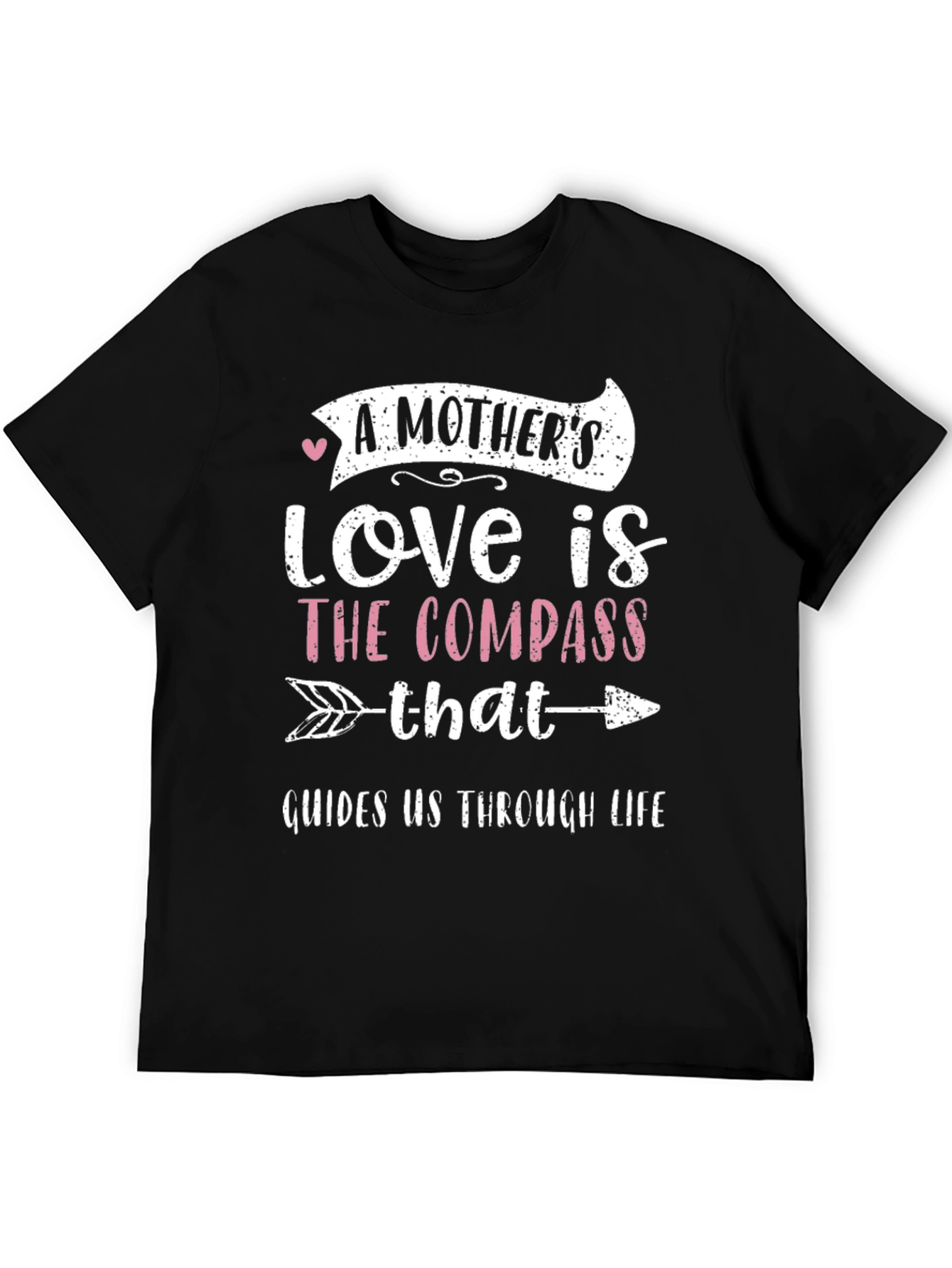 Mothers Love Compass Graphic Tee - Black