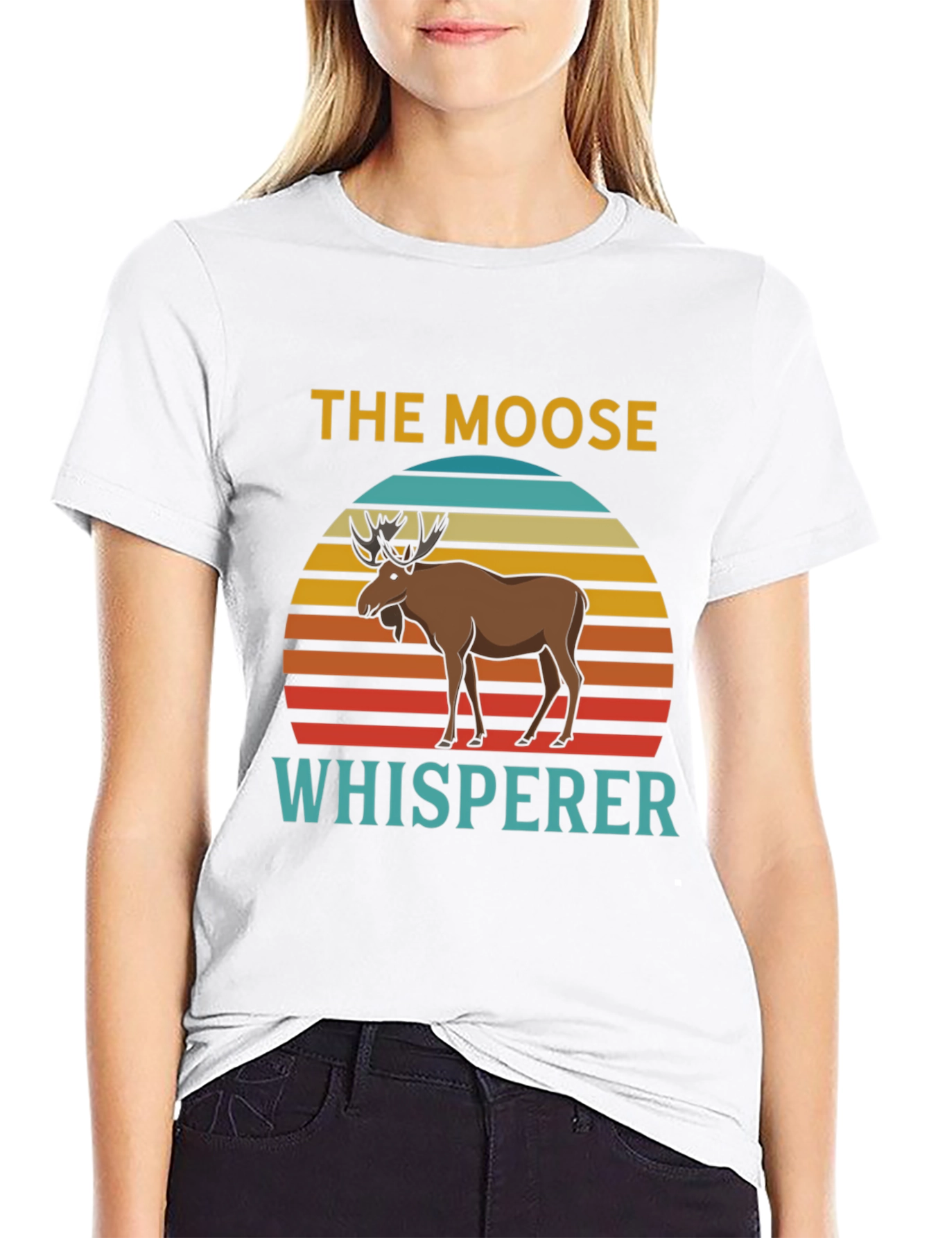 Moose Whisperer Graphic Tee - Retro Style