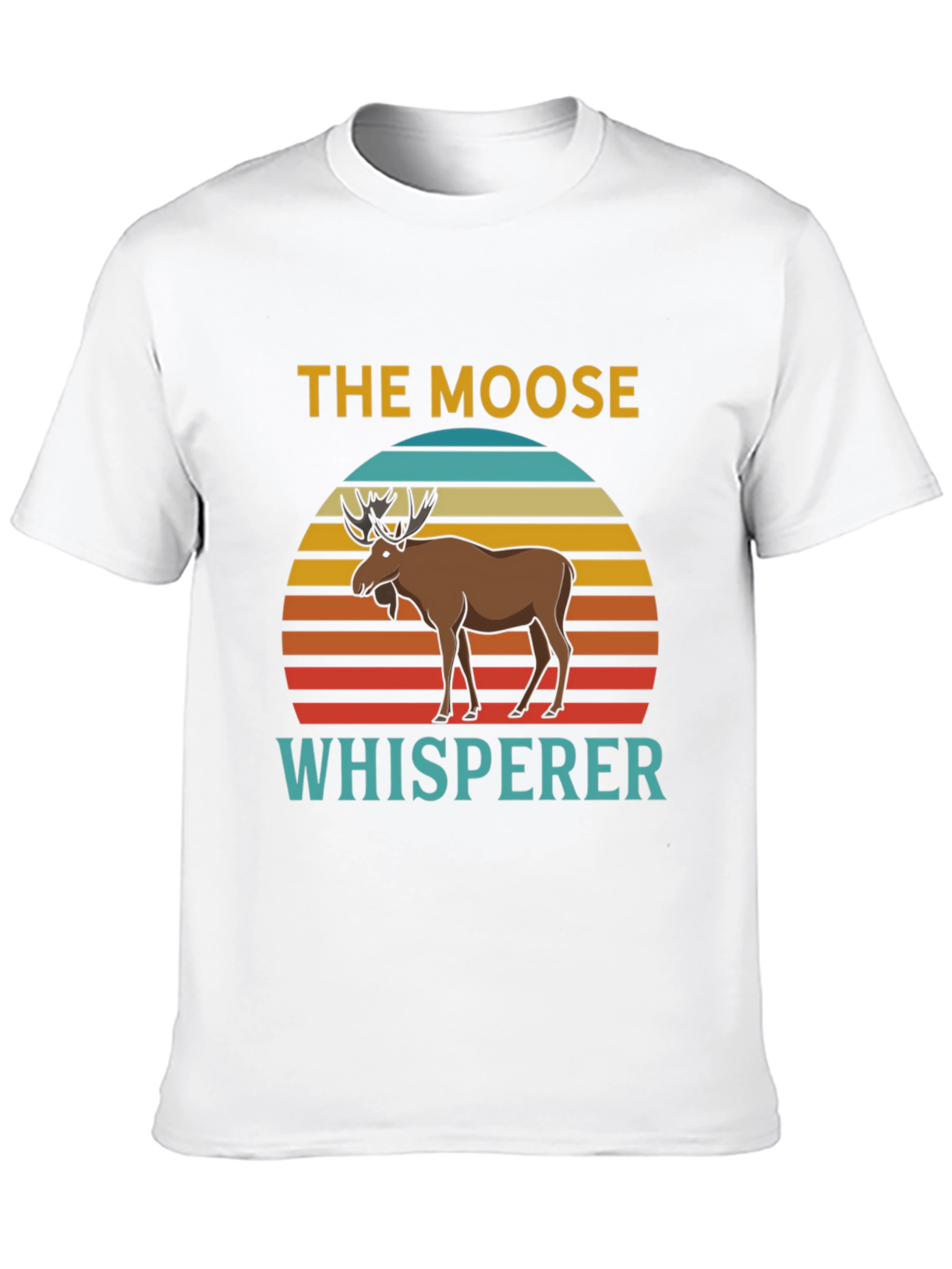 Moose Whisperer Graphic Tee - Retro Style
