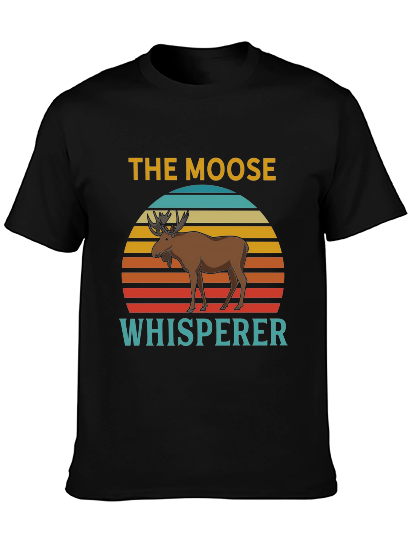 Moose Whisperer Graphic Tee - Retro Style