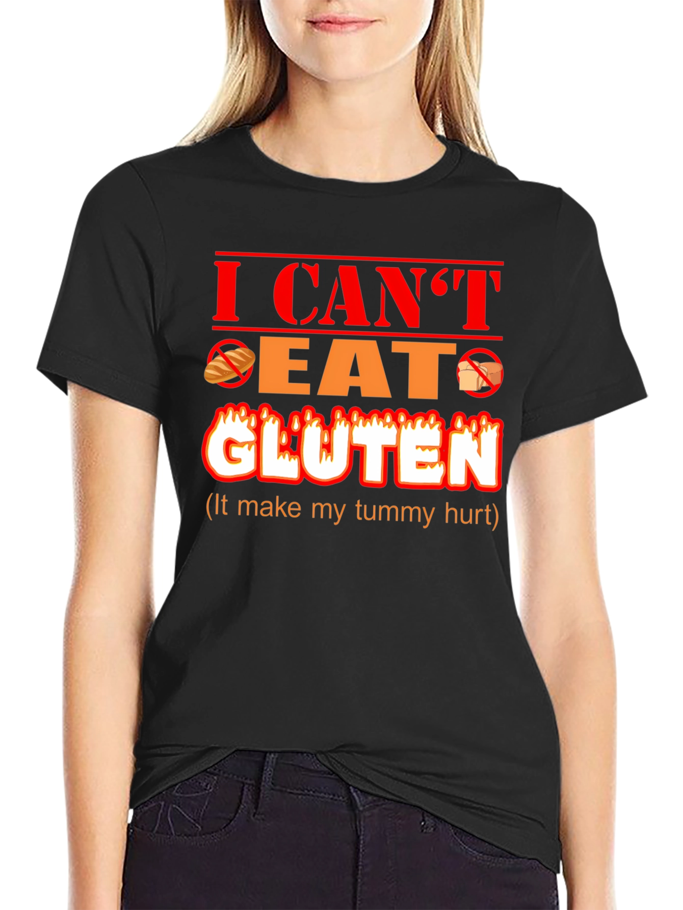 I Cant Eat Gluten Funny T-Shirt