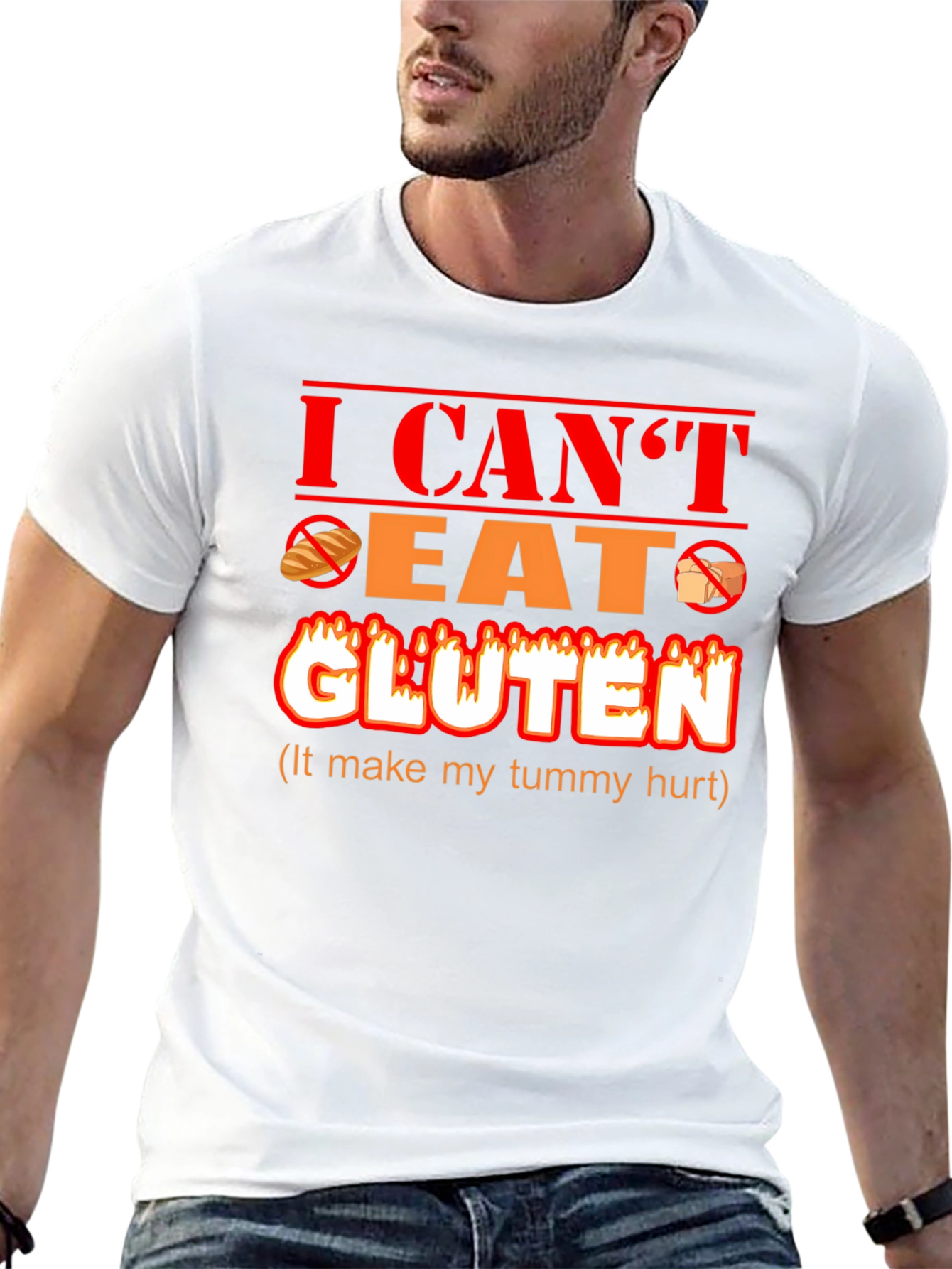 I Cant Eat Gluten Funny T-Shirt