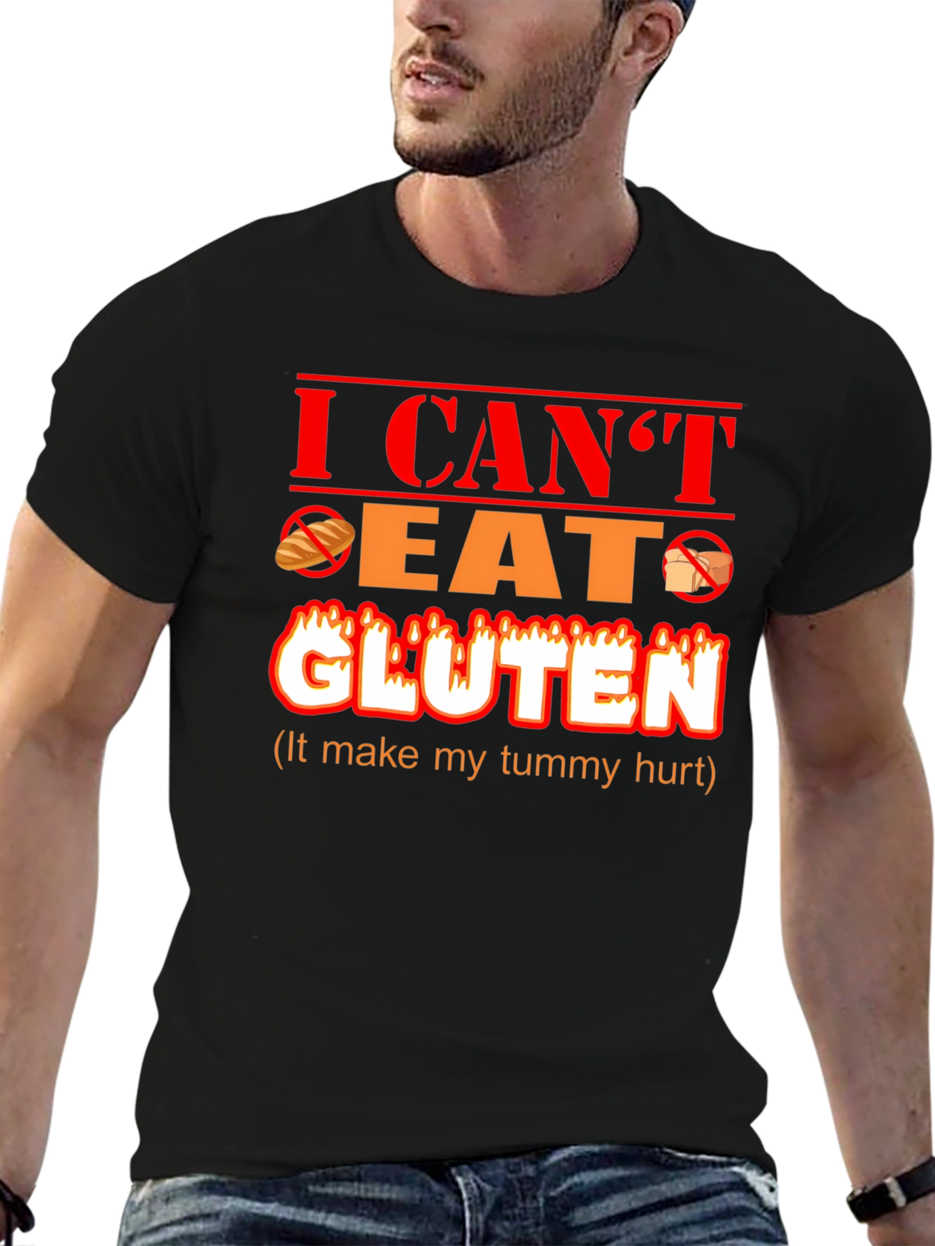I Cant Eat Gluten Funny T-Shirt