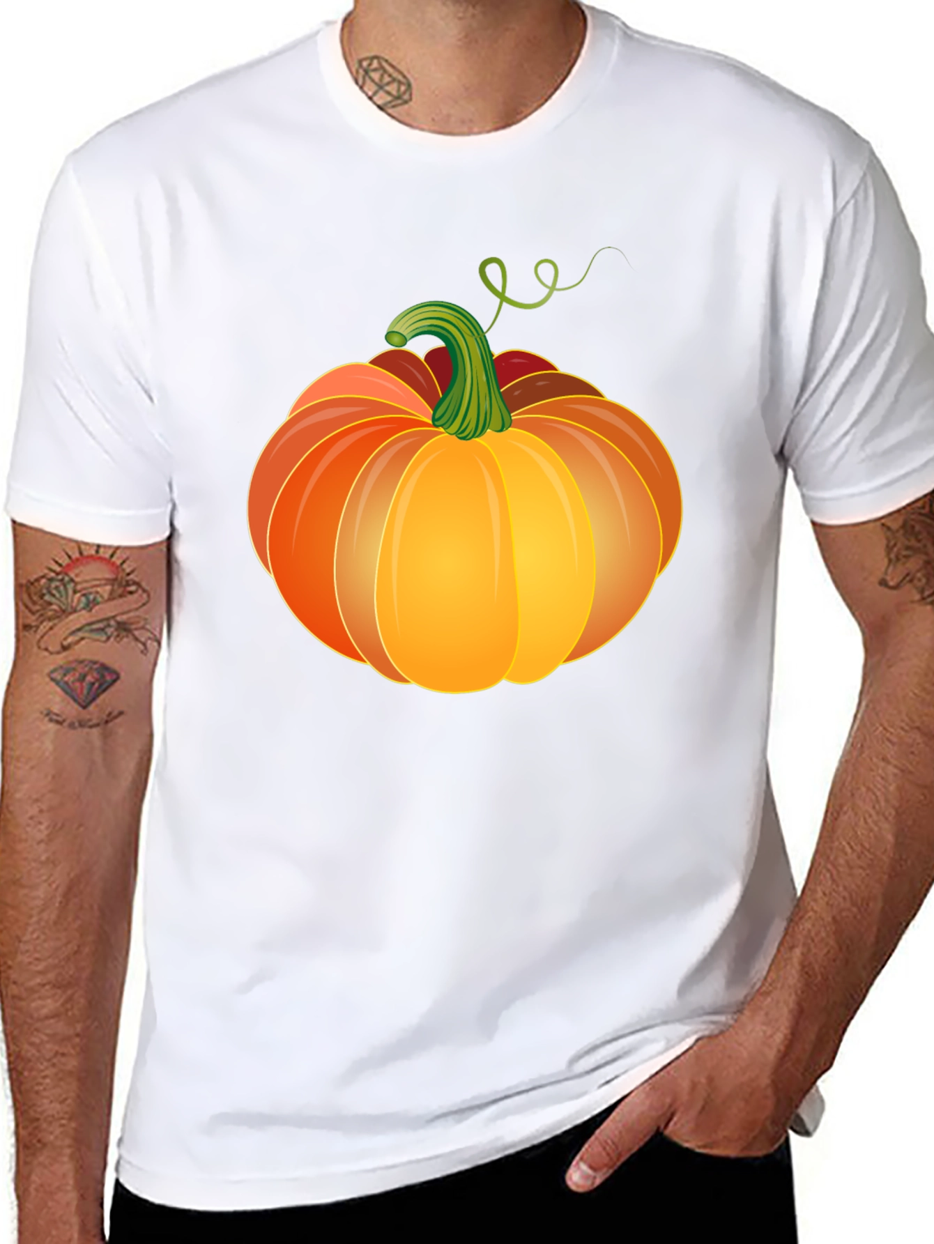 Pumpkin Graphic Tee - Spooky Season Style