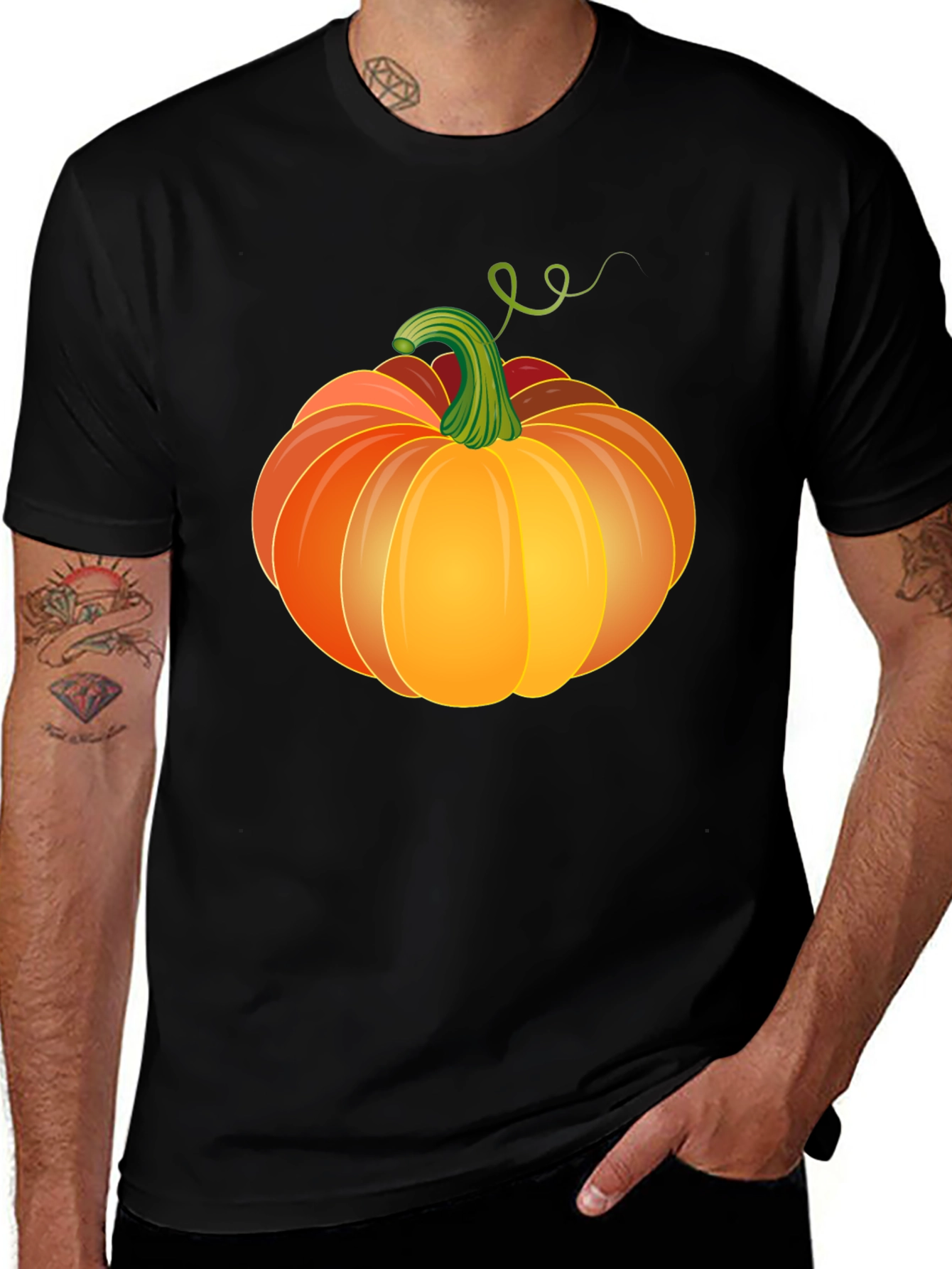 Pumpkin Graphic Tee - Spooky Season Style