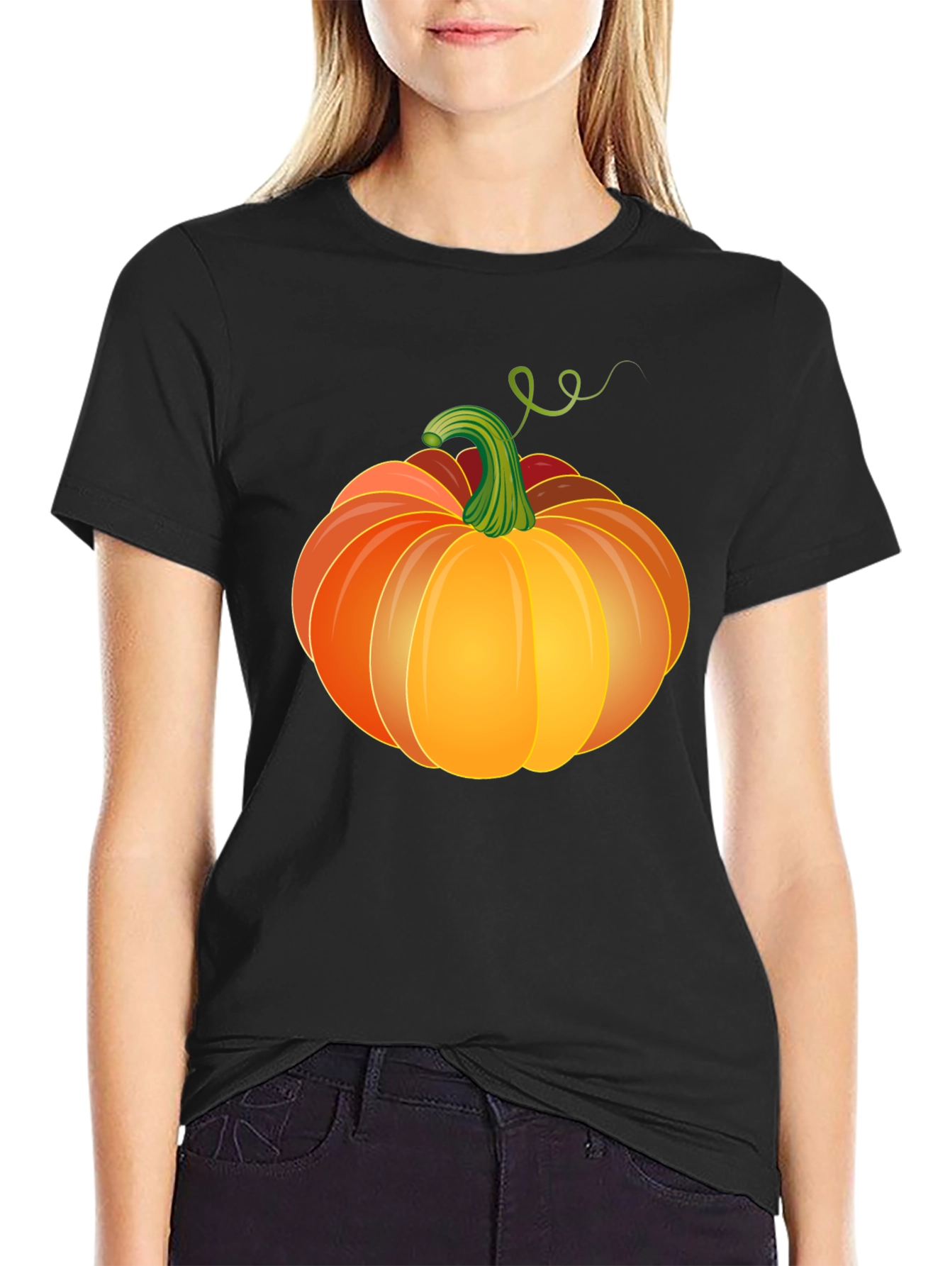 Pumpkin Graphic Tee - Spooky Season Style